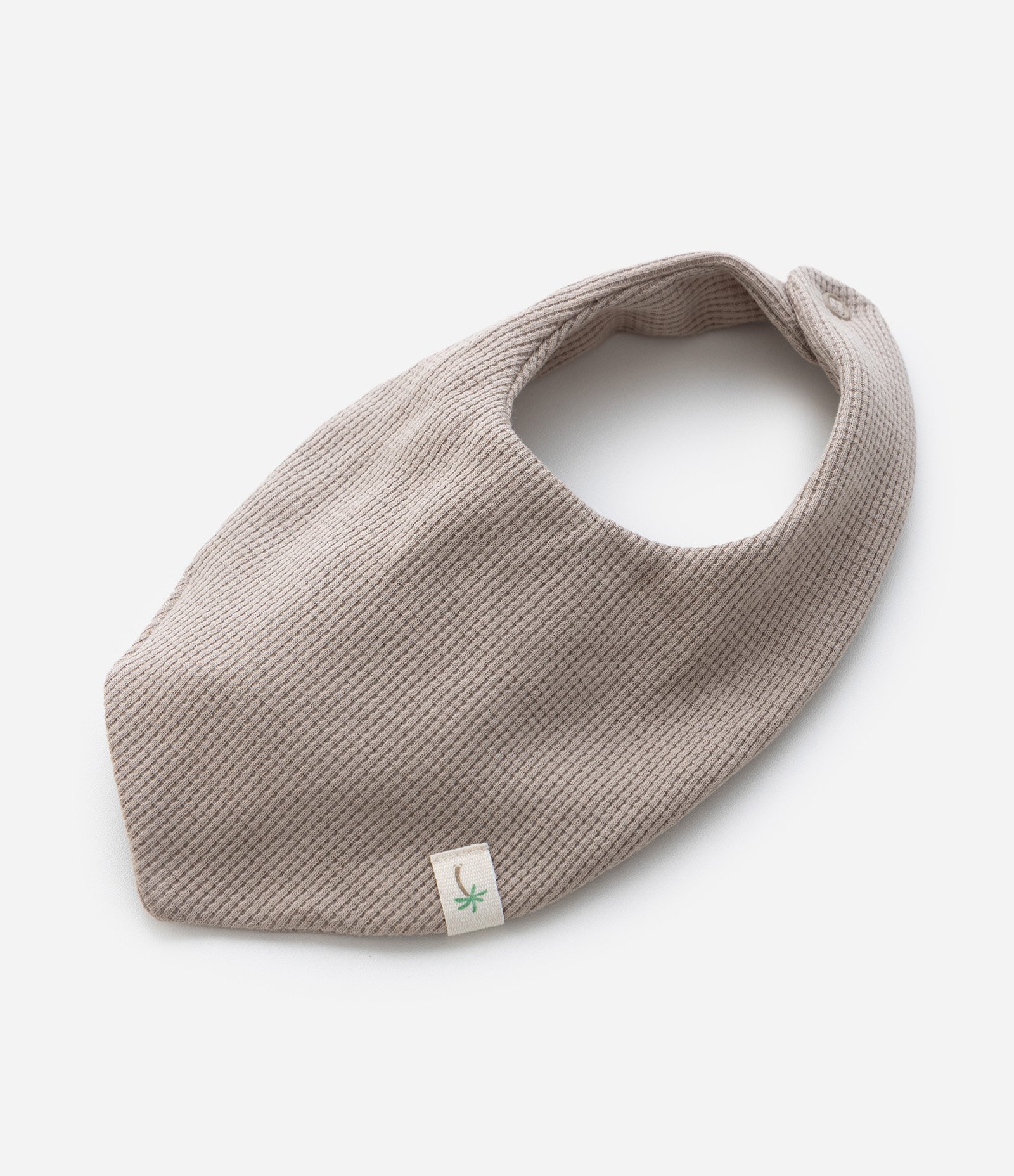 Conjunto Camiseta Bermuda e Babador em Algodão  - Tam 0 a 18 Meses Branco/Bege 15