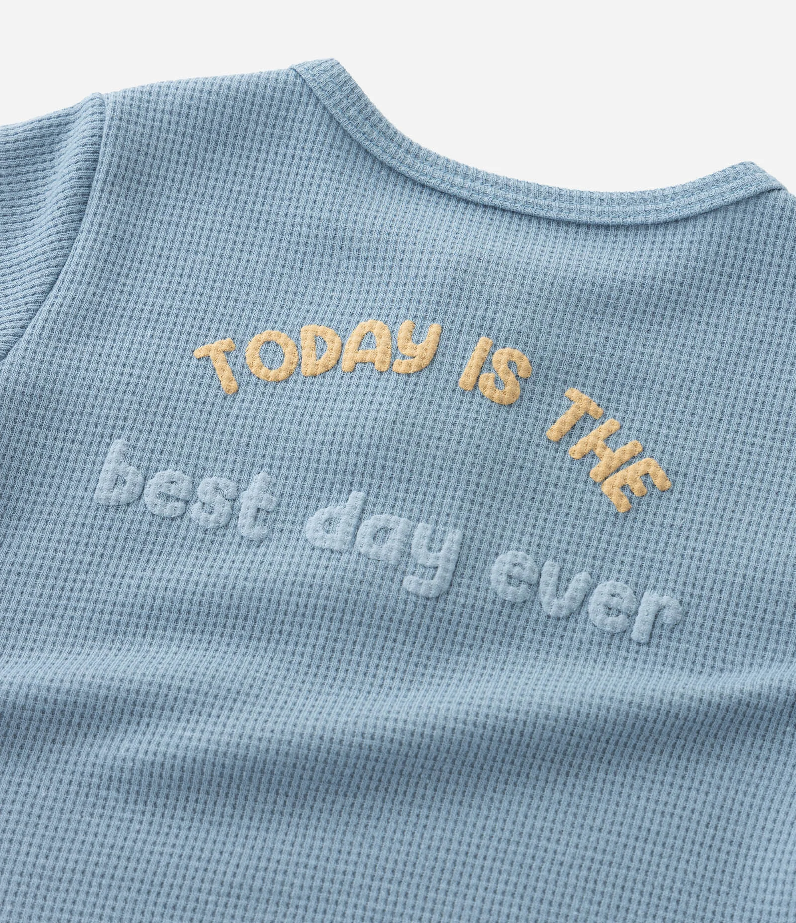 Macaquinho Infantil Waffle com Estampa de Ursinho – Tam 0 a 18 Meses Azul Claro 9