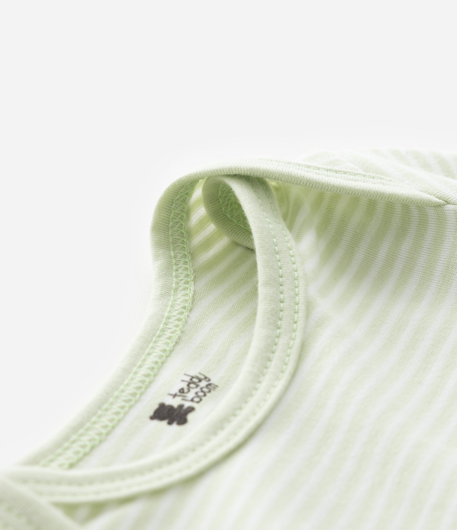 Body Infantil com Estampa de Listra horizontais - Tam 0 a 18 Meses Verde 5