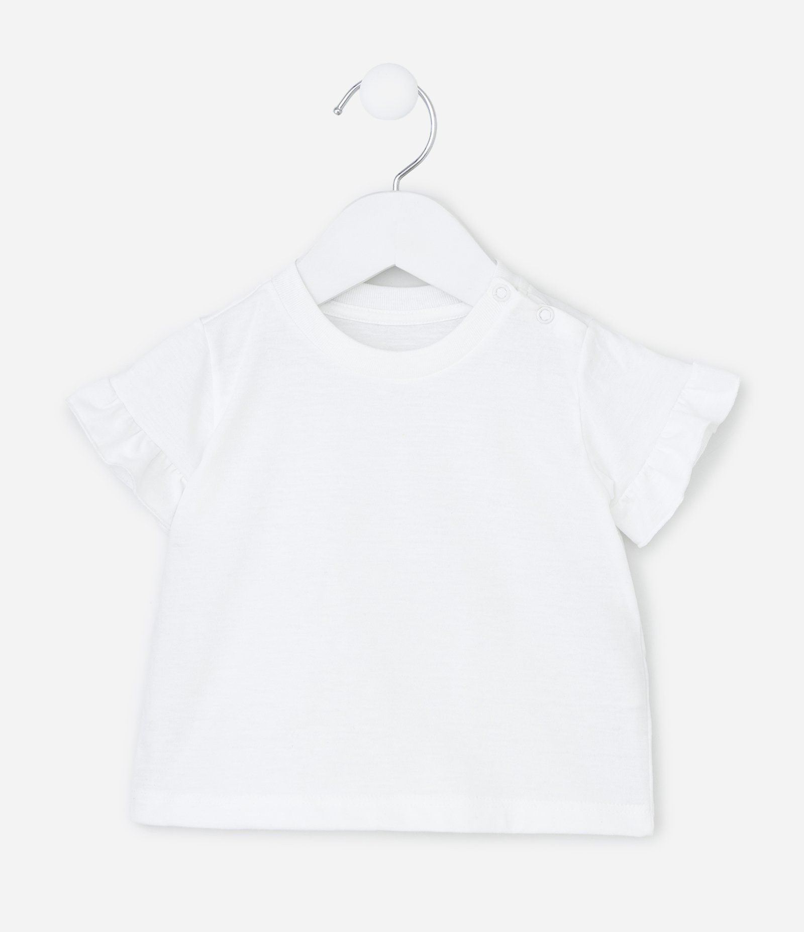 Vestido Infantil com Estampa Floral Liberty e Camiseta - Tam 0 a 18 Meses Vermelho 3