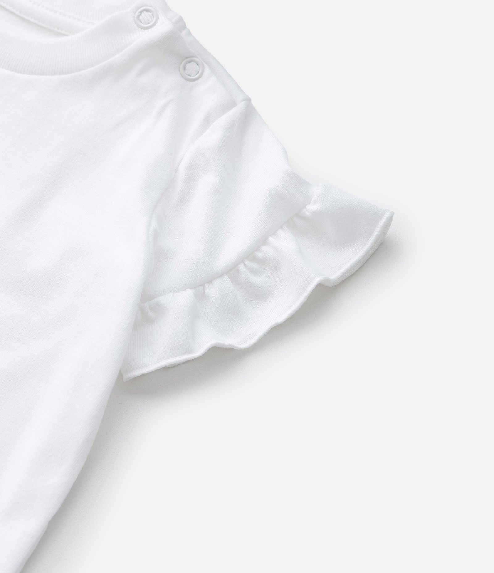 Vestido Infantil com Estampa Floral Liberty e Camiseta - Tam 0 a 18 Meses Vermelho 5