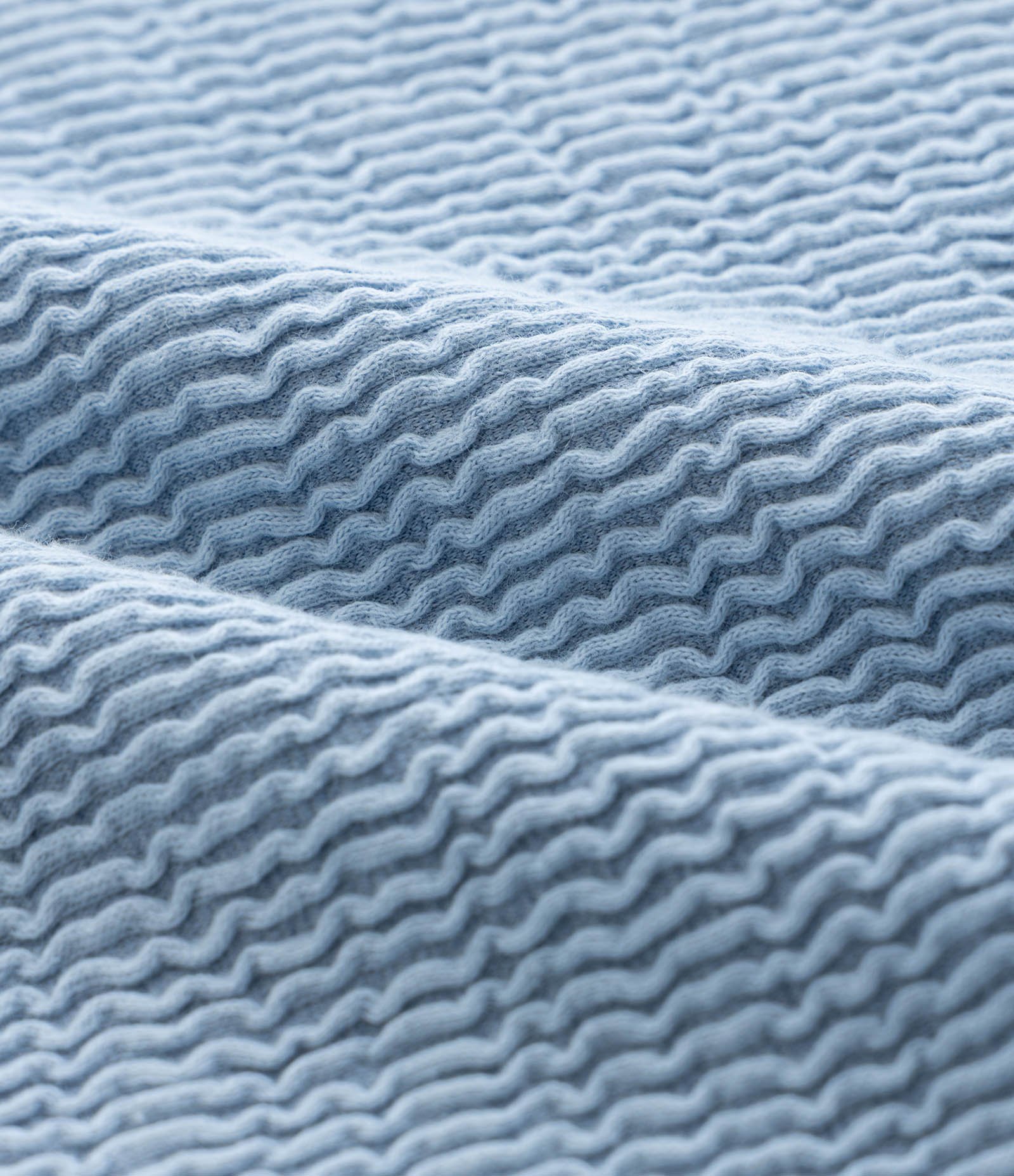 Camiseta Boxy em Algodão Texturizada Azul 5