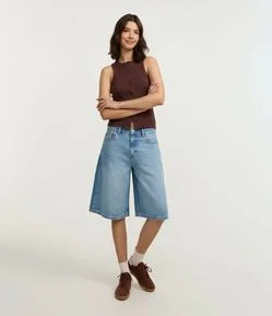 Regata em Ribana com Botões Frontais