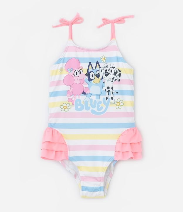 Maio Infantil em Microfibra com Estampa Bluey - Tam 2 a 6 Anos