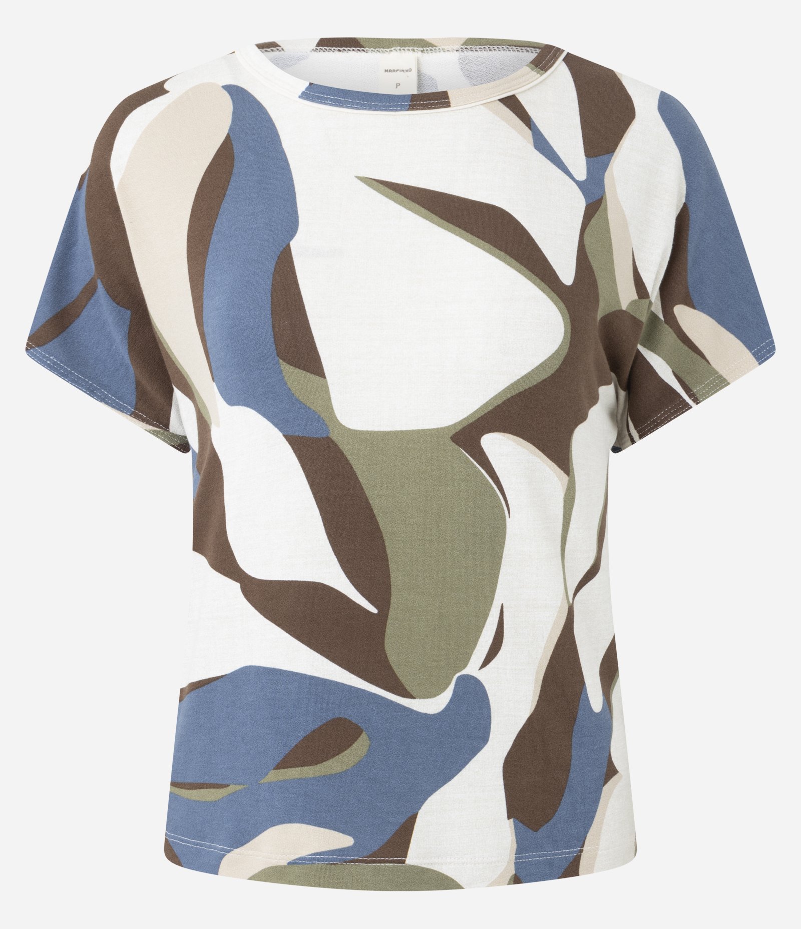 Blusa em Viscose com Estampa Abstrata Multicores 5