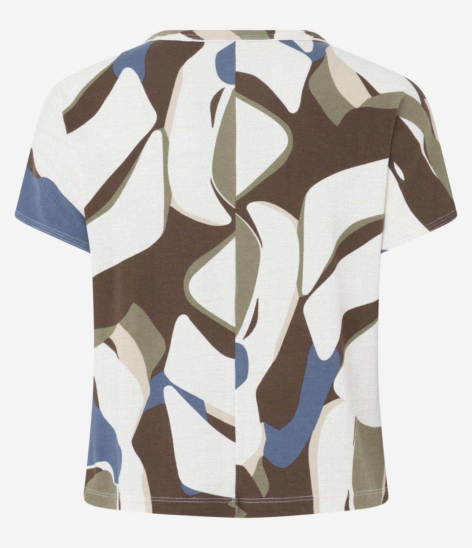 Blusa em Viscose com Estampa Abstrata Multicores 6