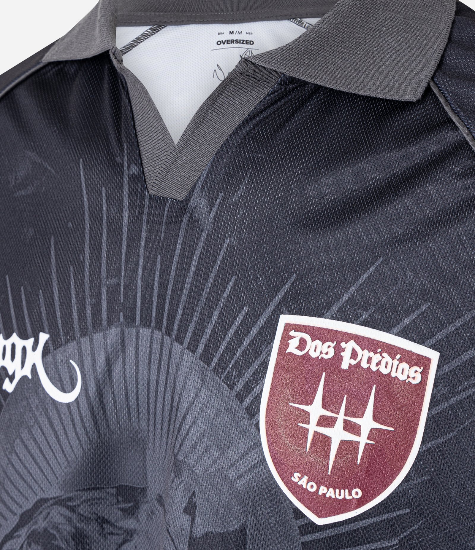 Camisa Polo Oversized com Estampa Lettering Cada Um Oferece O Que Tem Veigh Preto 10