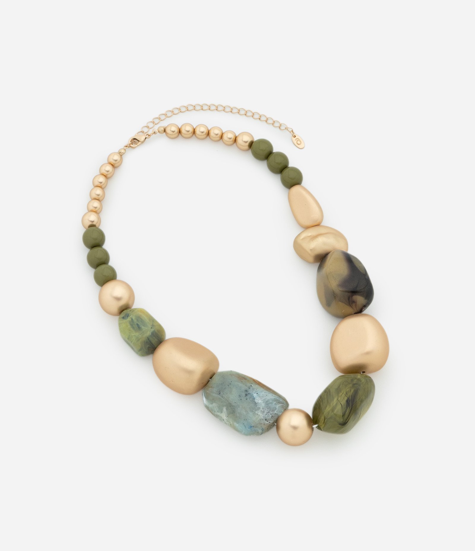 Maxi Colar com Resinas Variadas Multicores 3