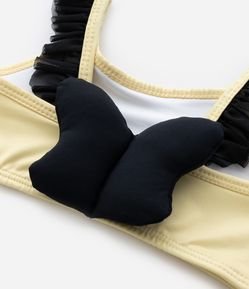 Biquíni Infantil com Estampa de Abelha com Asa - Tam 1 a 4 Anos