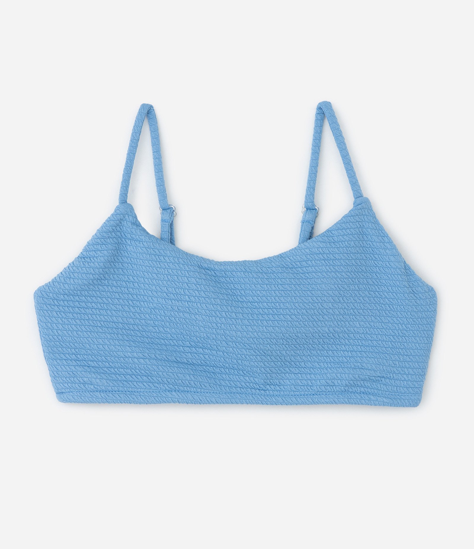 Biquíni Infantil em Microfibra com Textura - Tam  10 a 16 Anos Azul 3