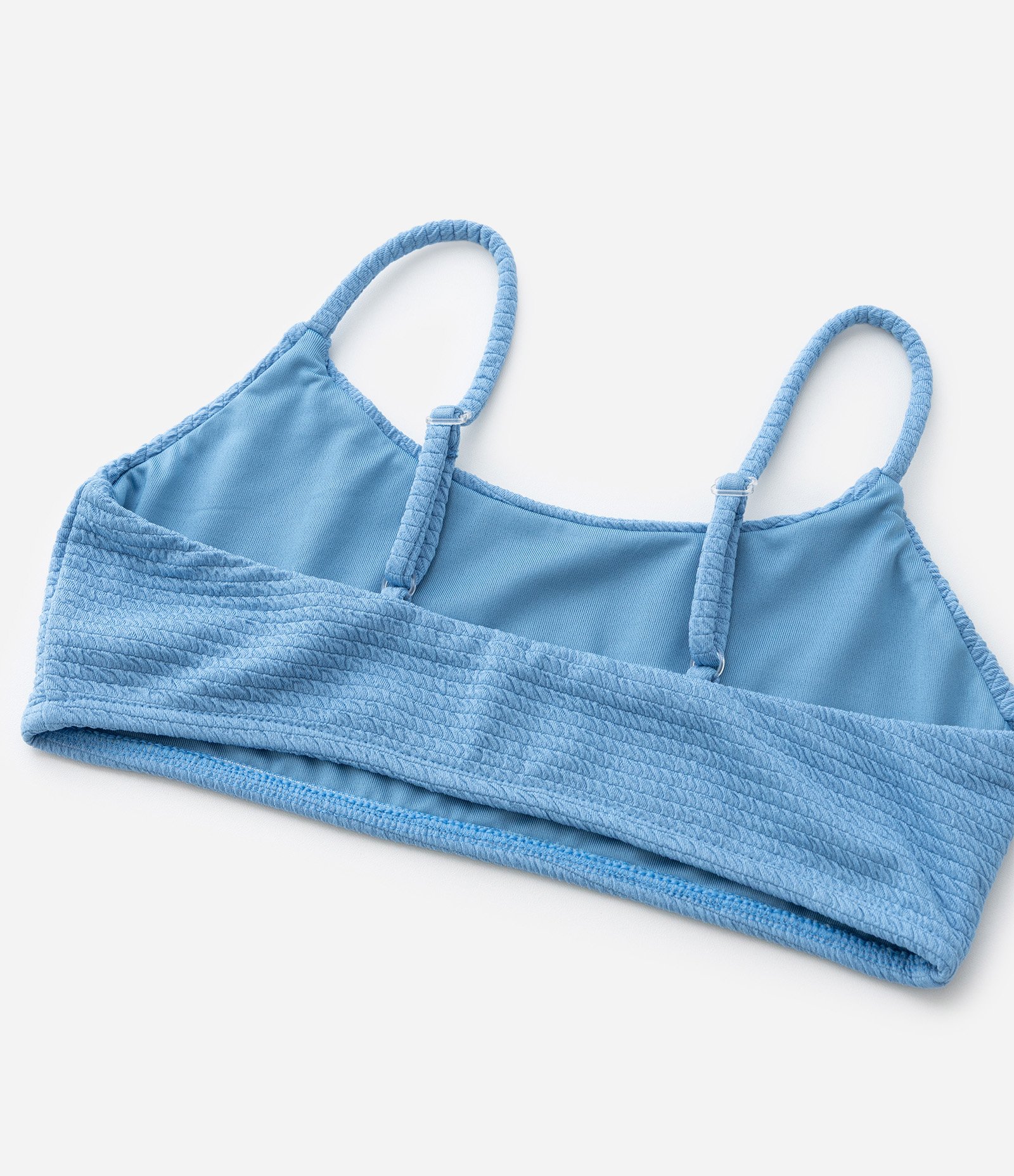 Biquíni Infantil em Microfibra com Textura - Tam  10 a 16 Anos Azul 7