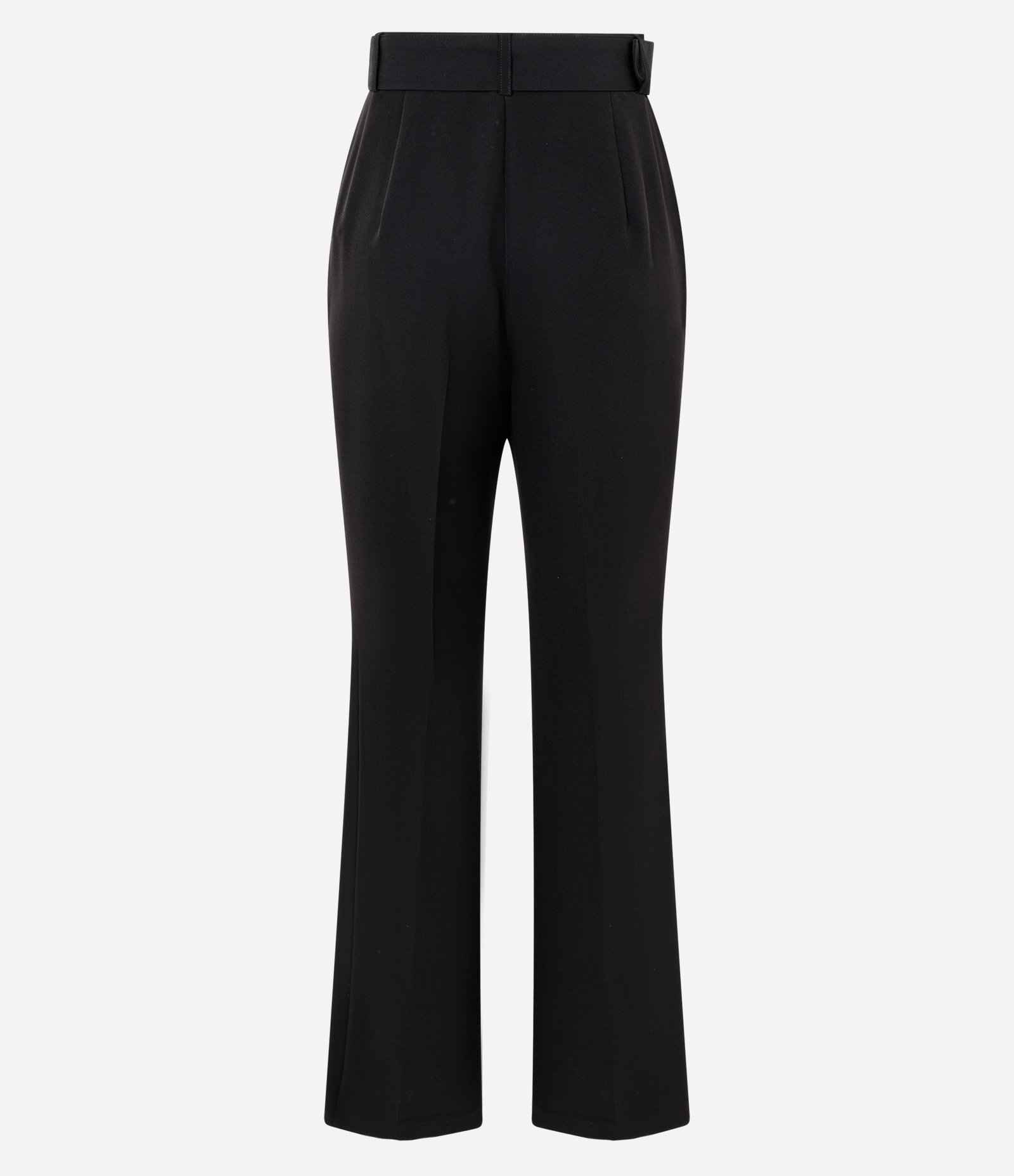 Calça Flare Alfaiataria com Cinto em Fivela Preto 2