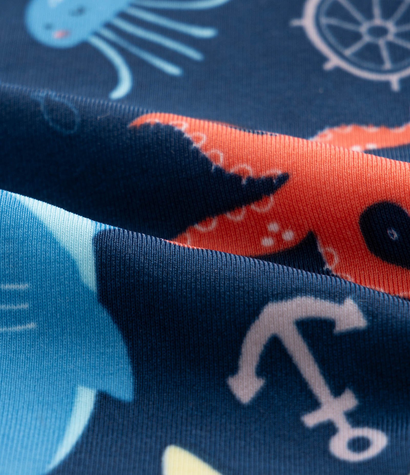 Sunga Boxer Infantil com Estampa Fundo do Mar - Tam 2 a 6 Anos Azul 3