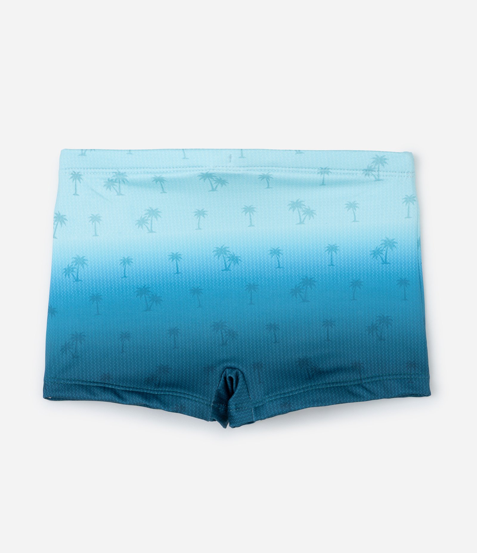 Sunga Boxer Infantil com Estampa Degradê e Coqueiros - Tam 5 a 14 Anos Azul 2