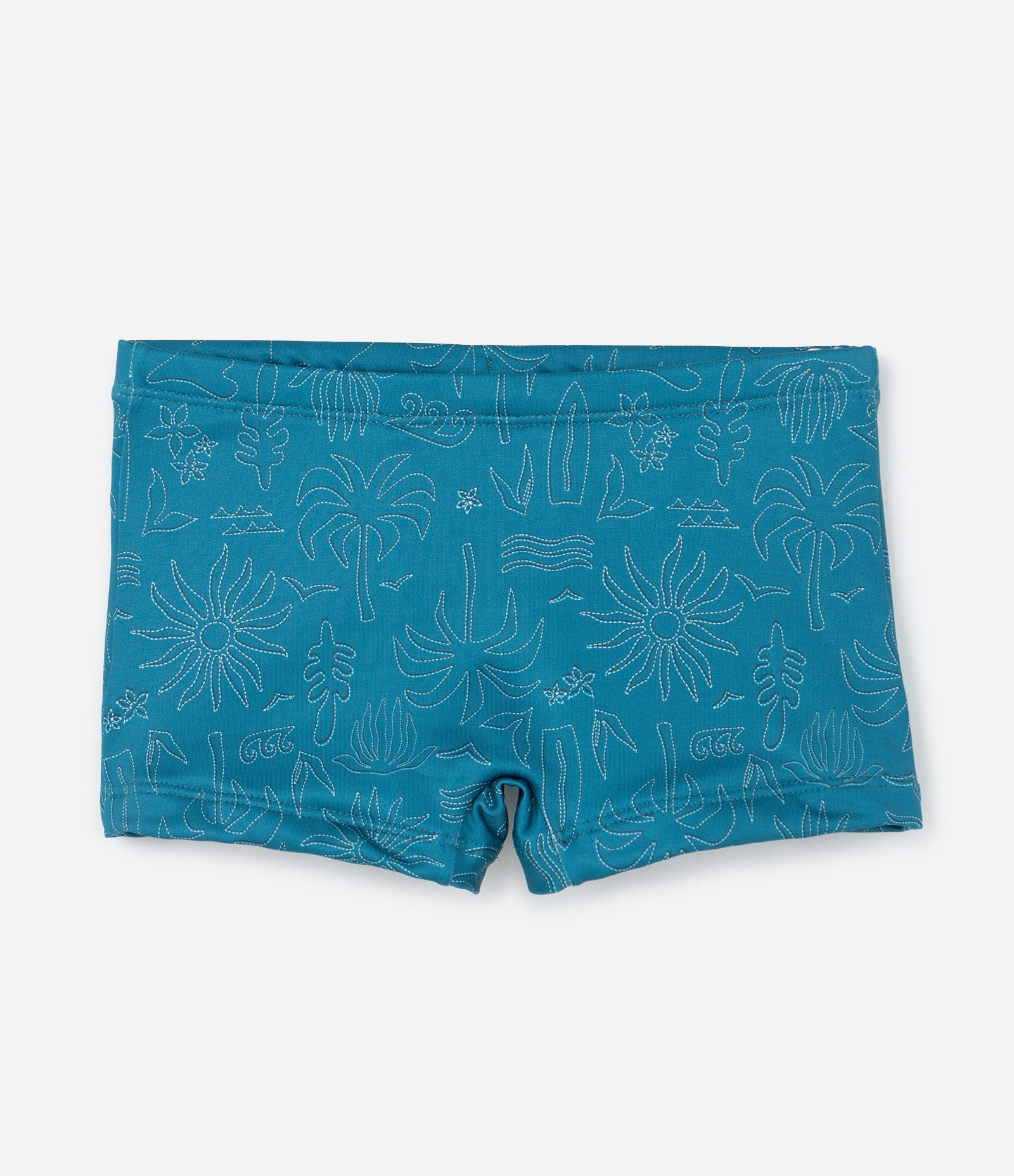 Sunga Infantil Boxer com Estampa Fundo do Mar - Tam 5 a 14 Anos Verde 1