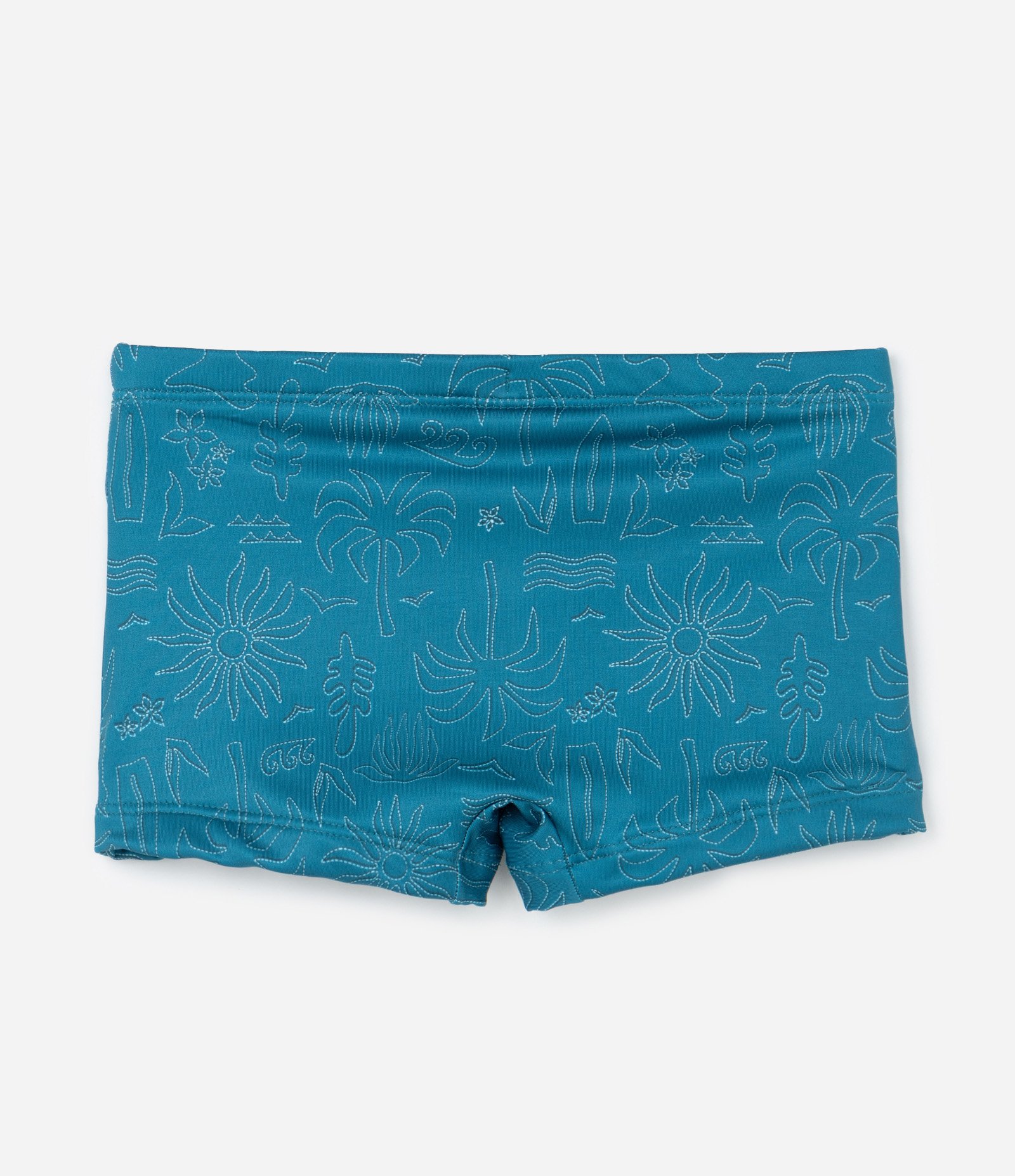 Sunga Infantil Boxer com Estampa Fundo do Mar - Tam 5 a 14 Anos Verde 2