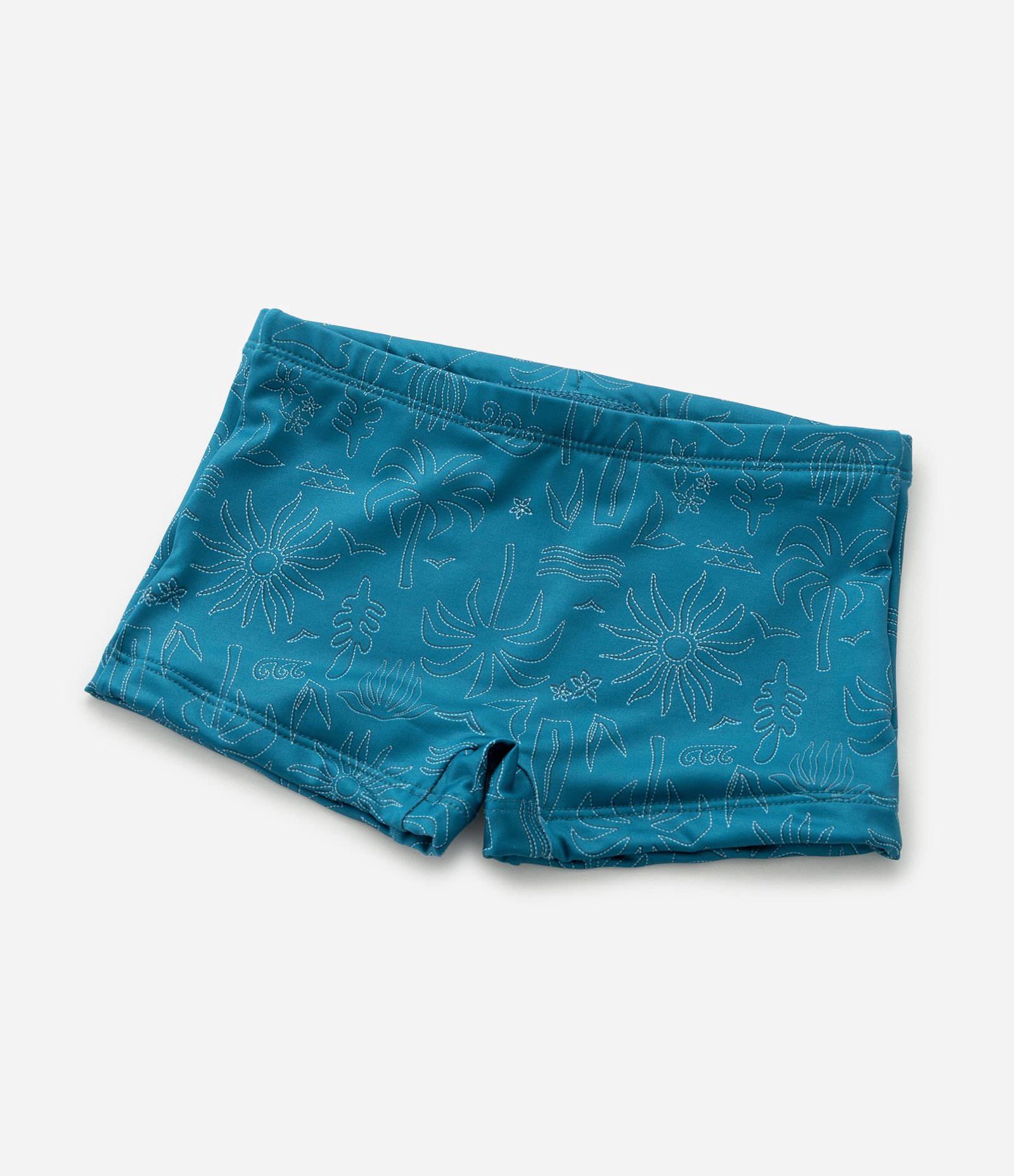 Sunga Infantil Boxer com Estampa Fundo do Mar - Tam 5 a 14 Anos Verde 5