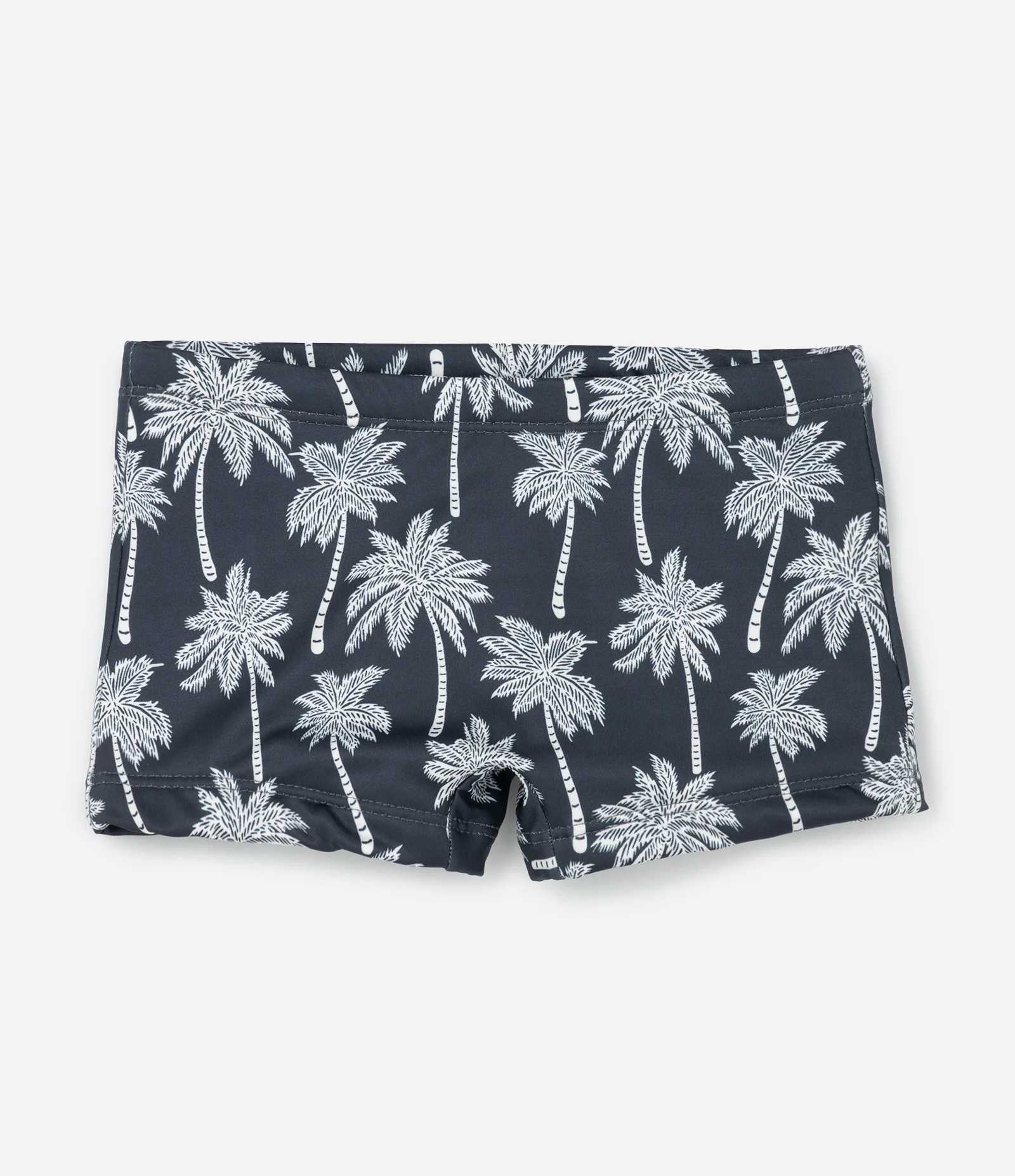 Sunga Boxer Infantil com Estampa de Coqueiros - Tam 5 a 14 Anos Preto 1