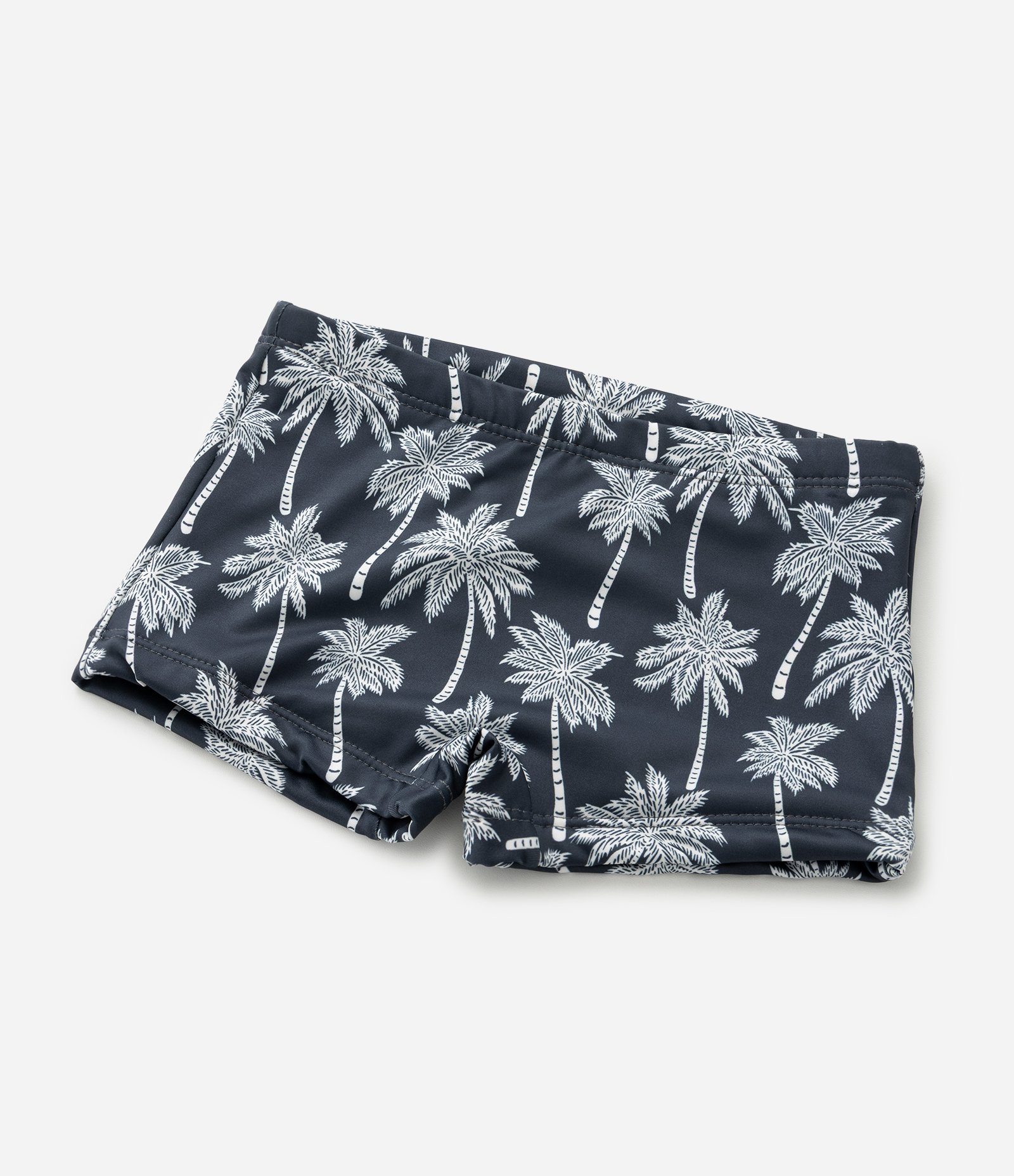 Sunga Boxer Infantil com Estampa de Coqueiros - Tam 5 a 14 Anos Preto 5