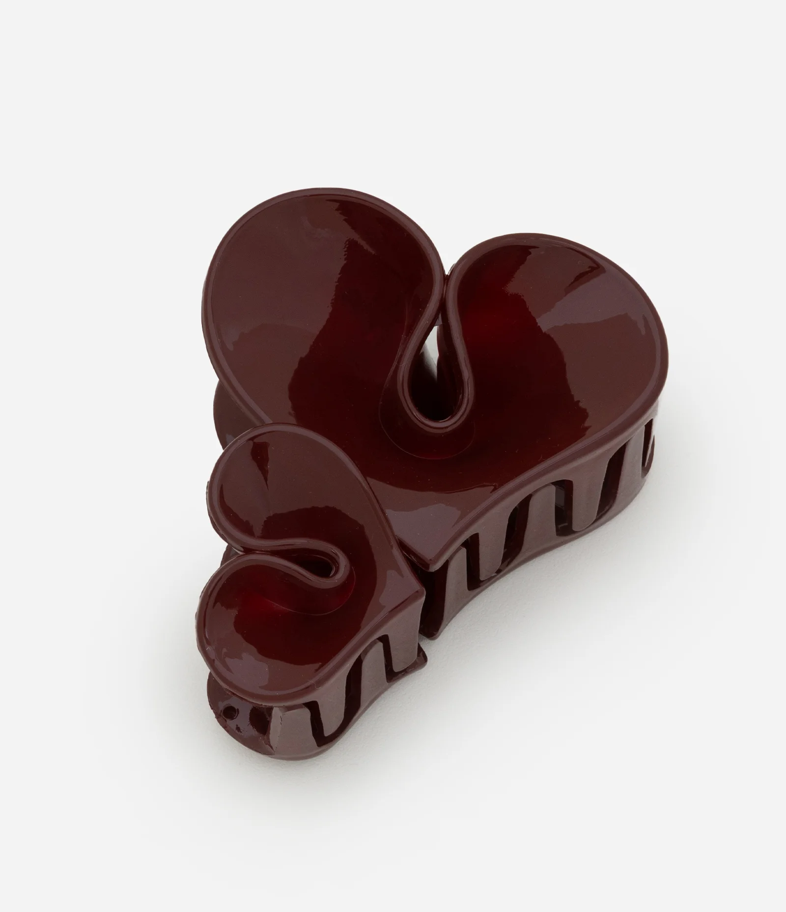 Piranha de Cabelo em Formato de Coração Duplo Vermelho 1