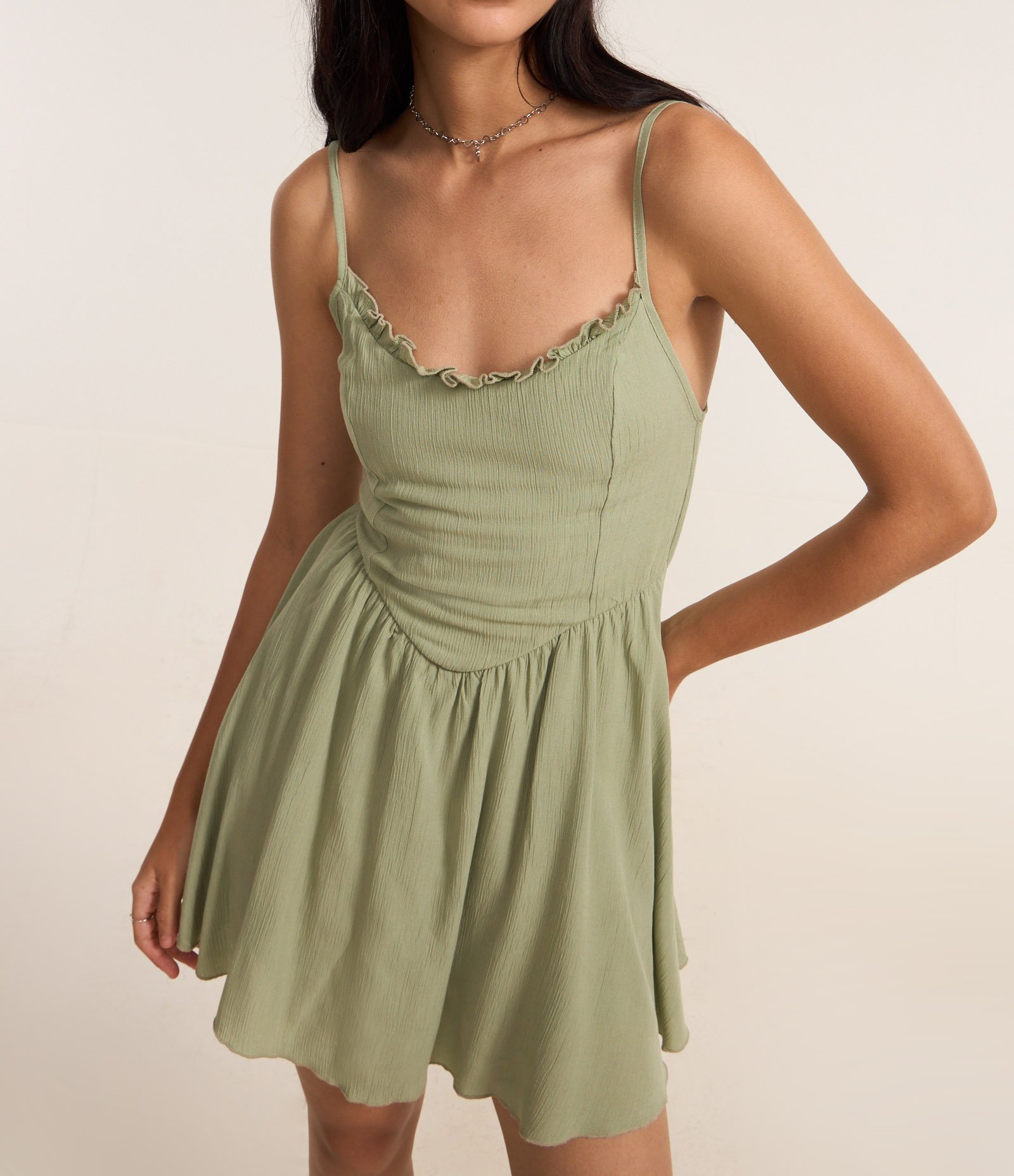 Macaquinho Texturizado com Babadinhos Verde 3