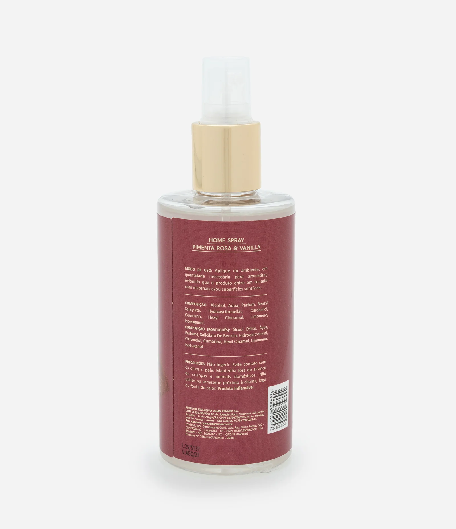 Home Spray Pimenta Rosa & Vanilla Achemia 250ml 2