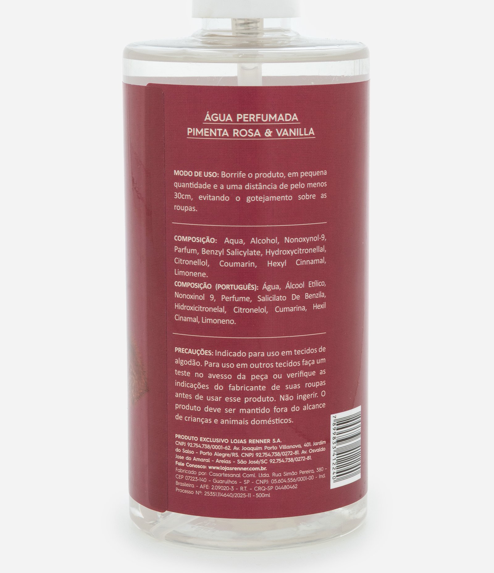 Água Perfumada Pimenta Rosa & Vanilla Alchemia 500ml 2