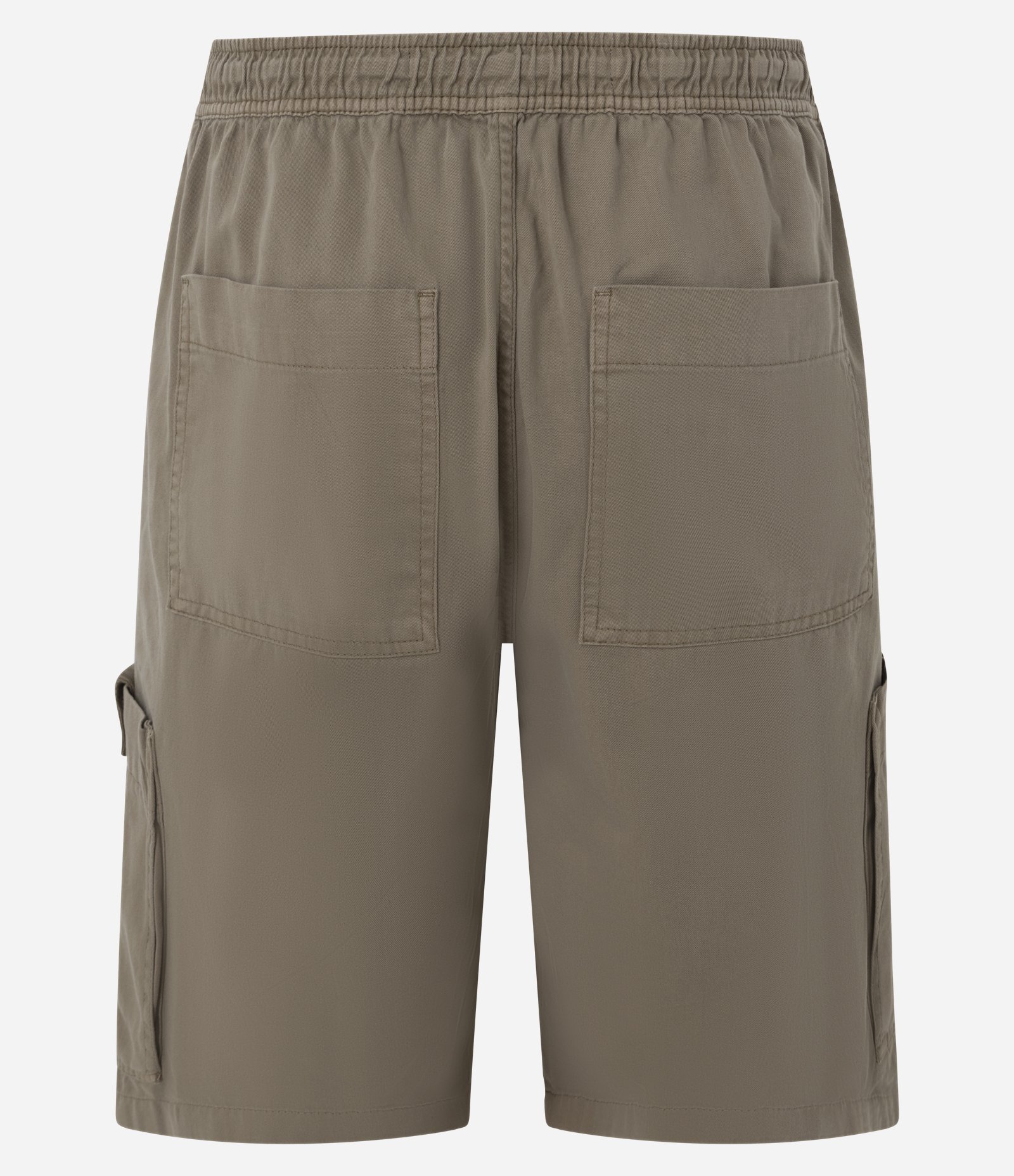 Bermuda Baggy em Sarja com Bolso Cargo Marrom 6