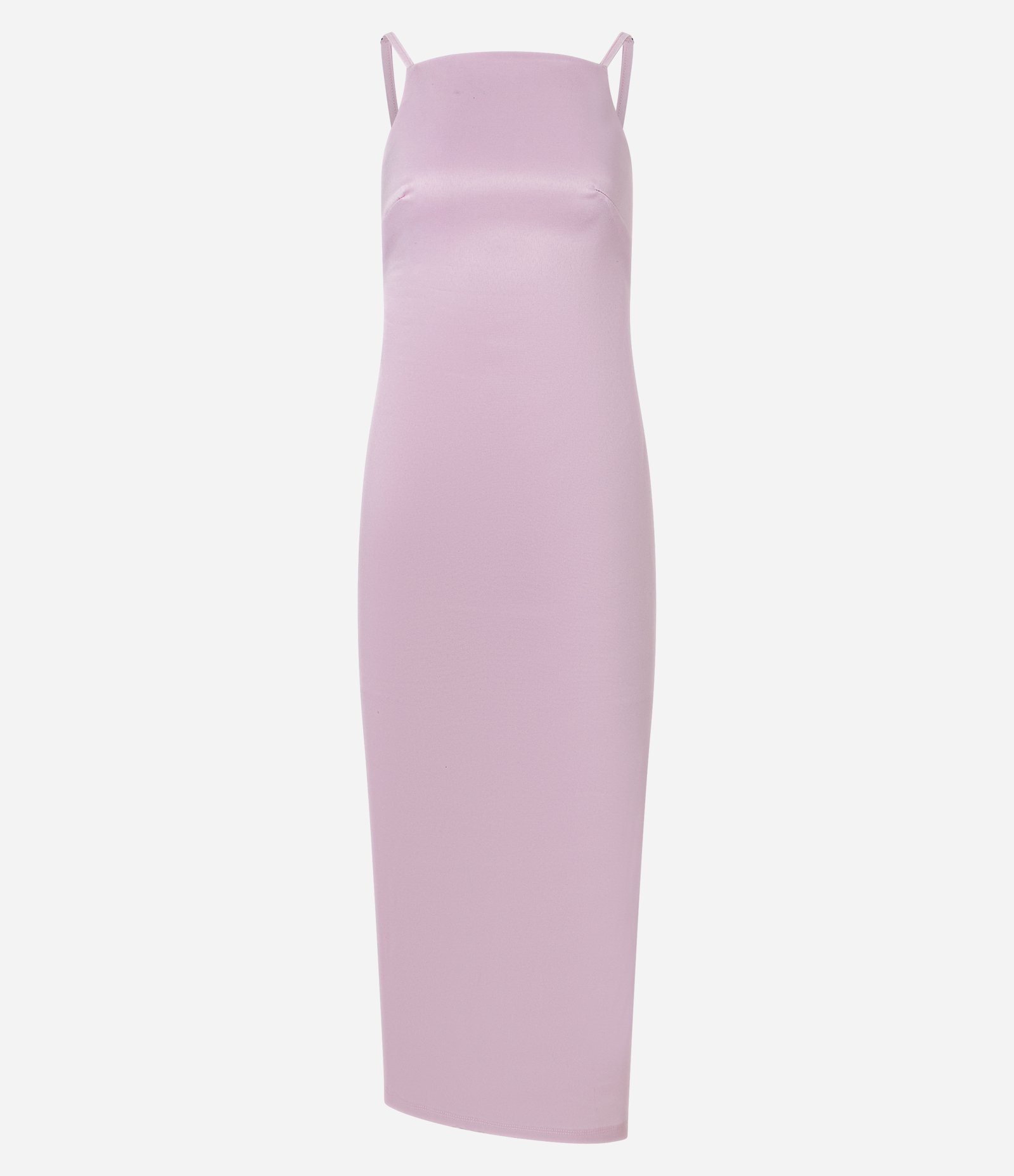 Vestido New Midi em Bengaline com Gola Halter e Alças Finas Rosa 6