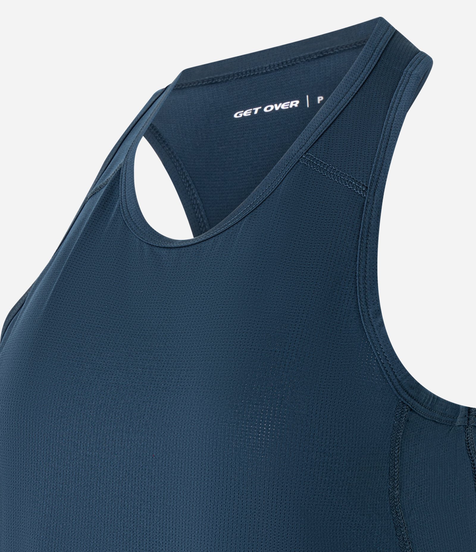 Regata Nadador Esportiva em Microfibra com Textura Azul Escuro 5