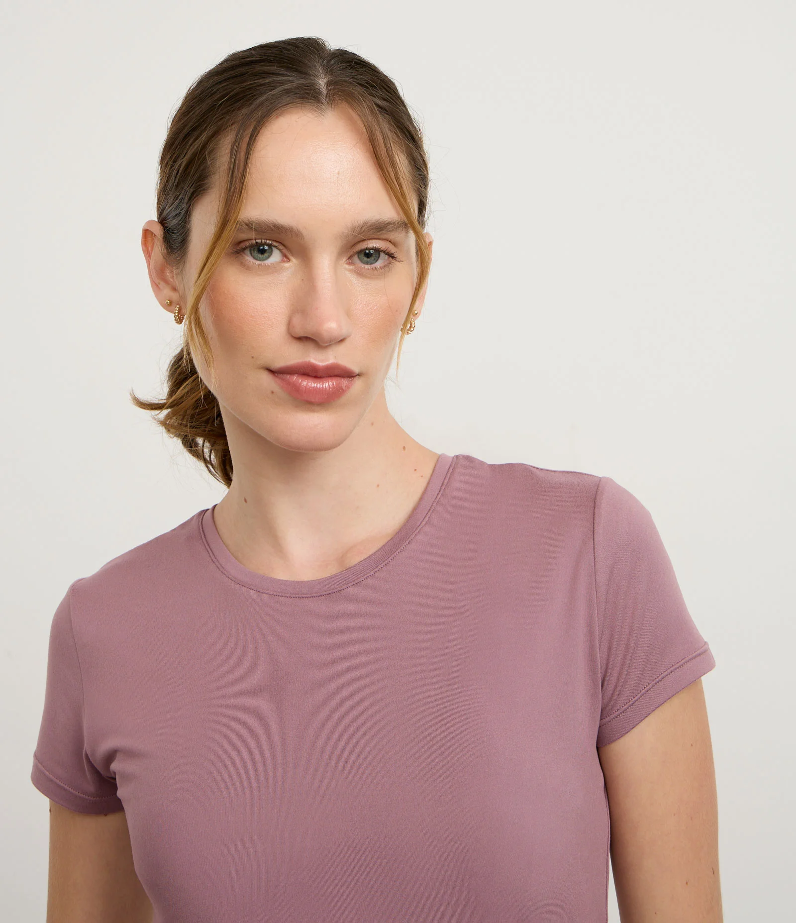 Camiseta Cropped Esportiva com Diferencial Toque Suave Rosa 1