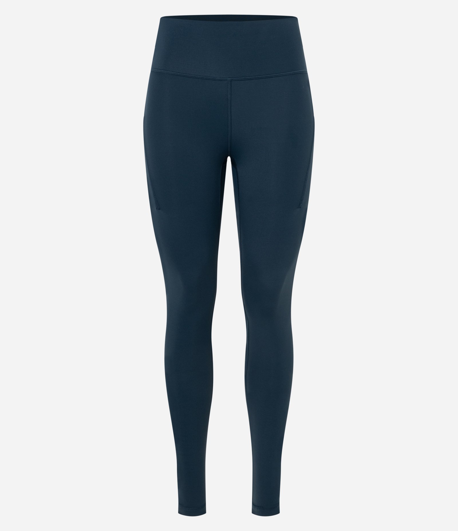 Calca Legging Esportiva em Microfibra com Bolsos Azul Escuro 5