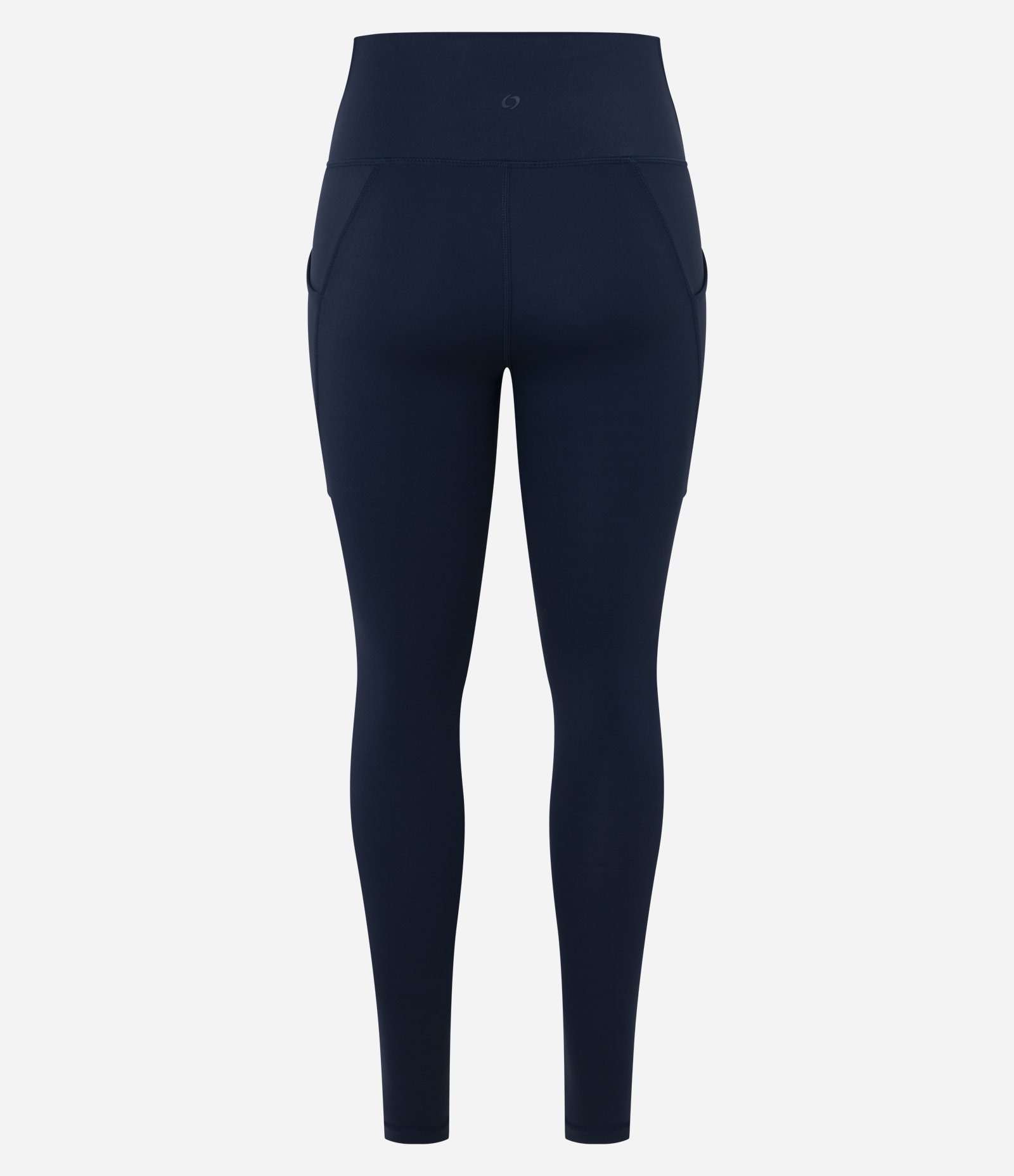 Calca Legging Esportiva em Microfibra com Bolsos Azul Marinho 6
