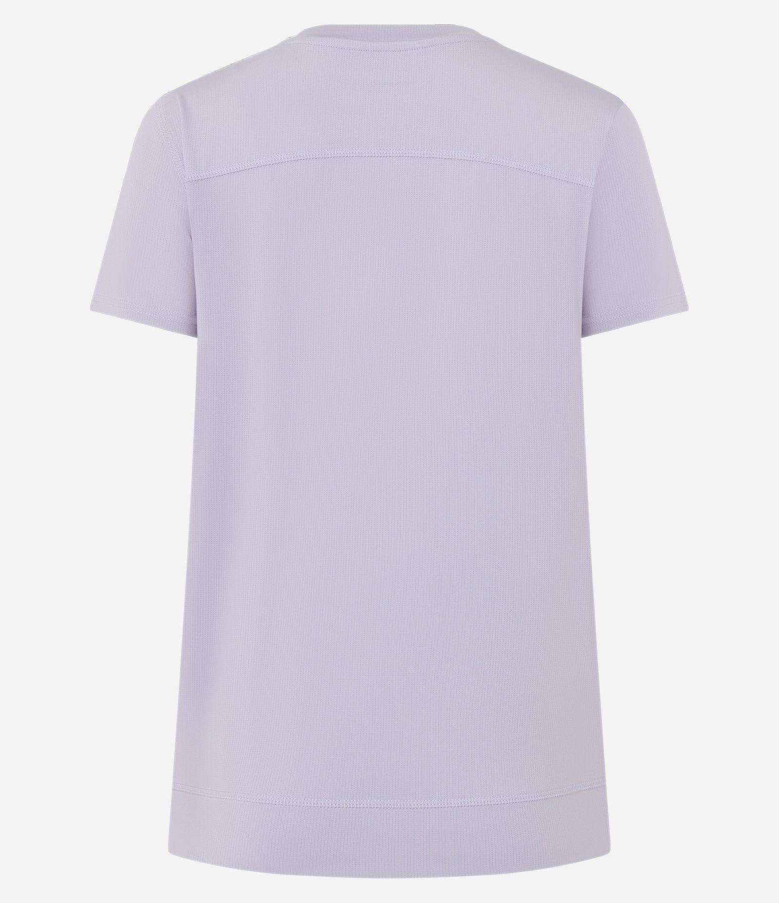 Camiseta Esportiva em Microfibra Furadinha com Barra Mullet Lilás 3