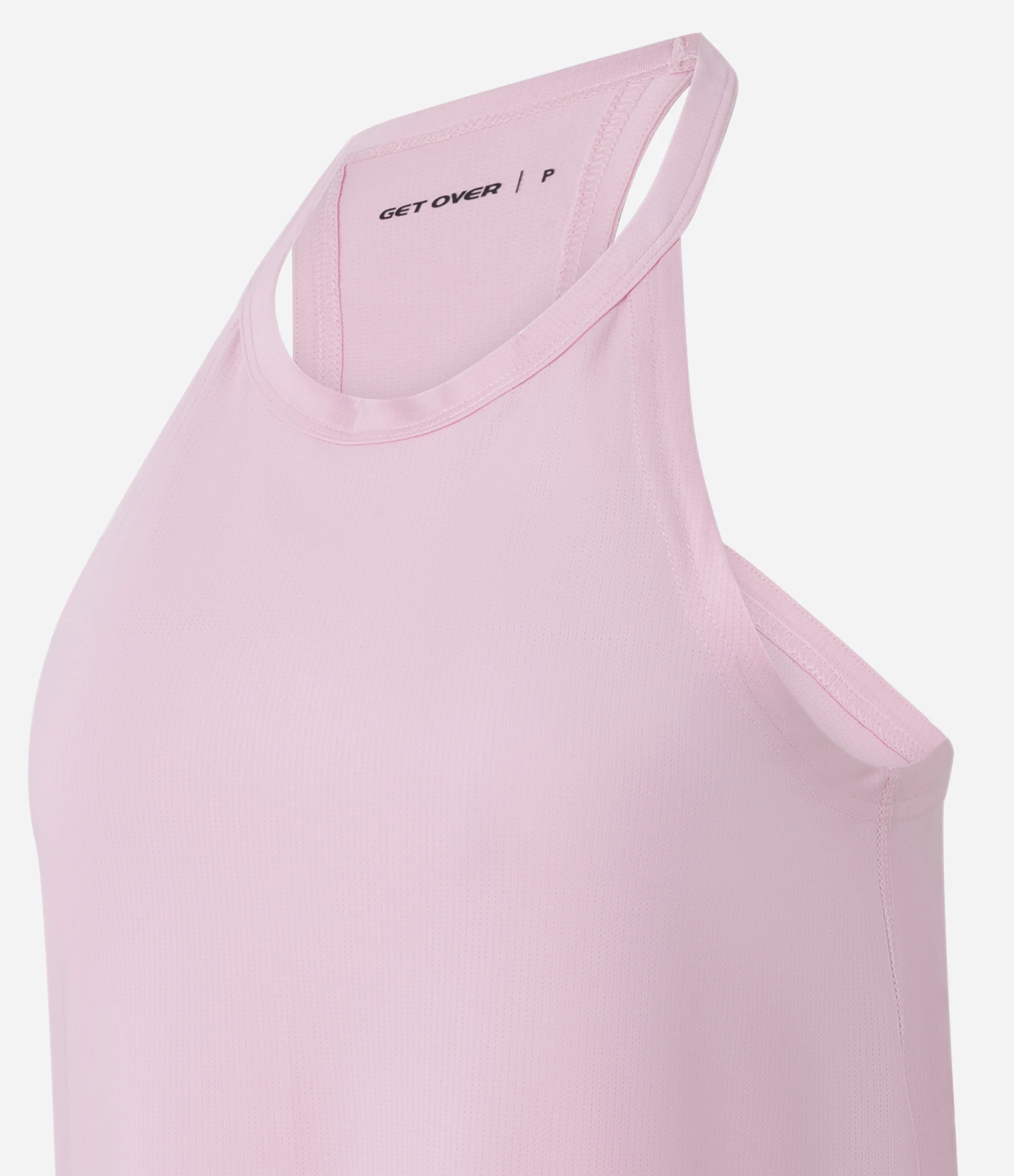 Regata Esportiva em Microfibra com Alças Finas Rosa 2