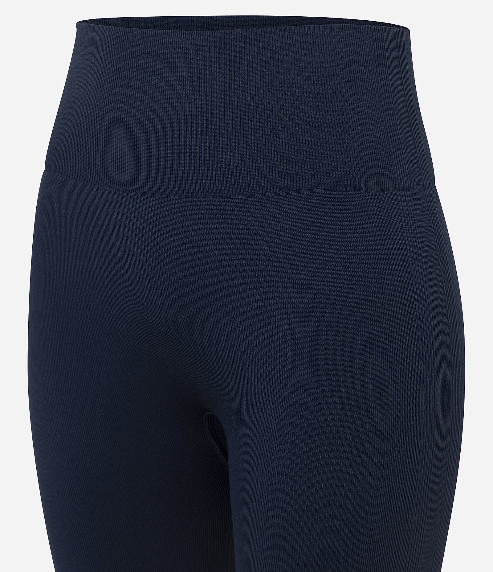 Bermuda Esportiva Canelada em Ribana Seamless Azul Marinho 6