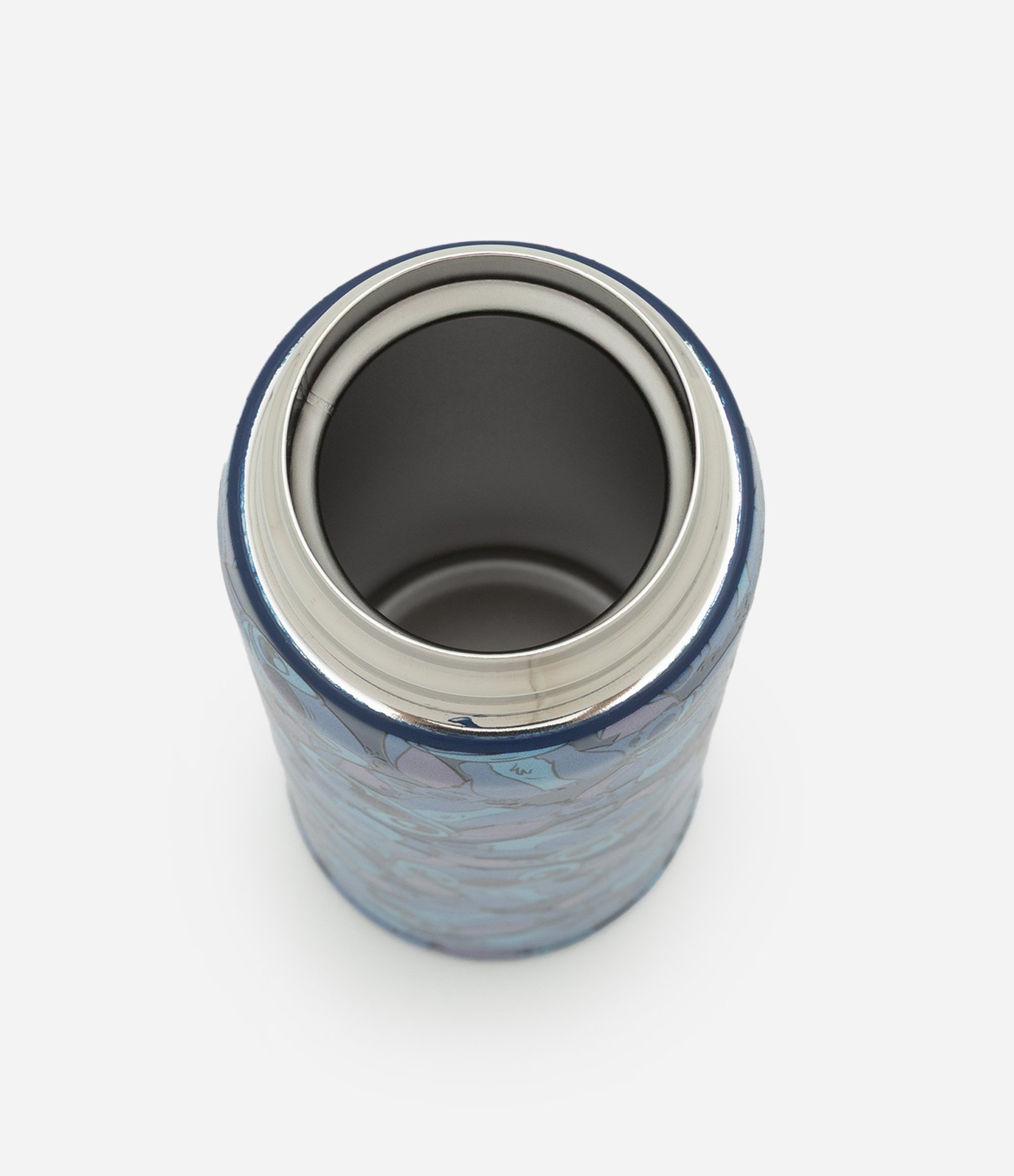 Garrafa Térmica com Tampa de Botão Estampa do Stitch 450ml Azul 3
