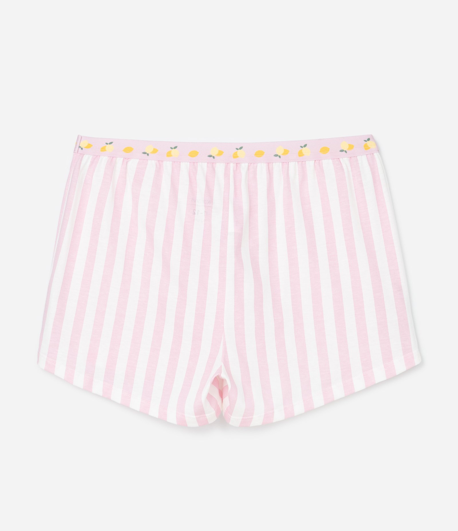 Pijama Infantil com Estampa Limões e Listras - Tam 7 a 16 Anos Amarelo/Rosa 5