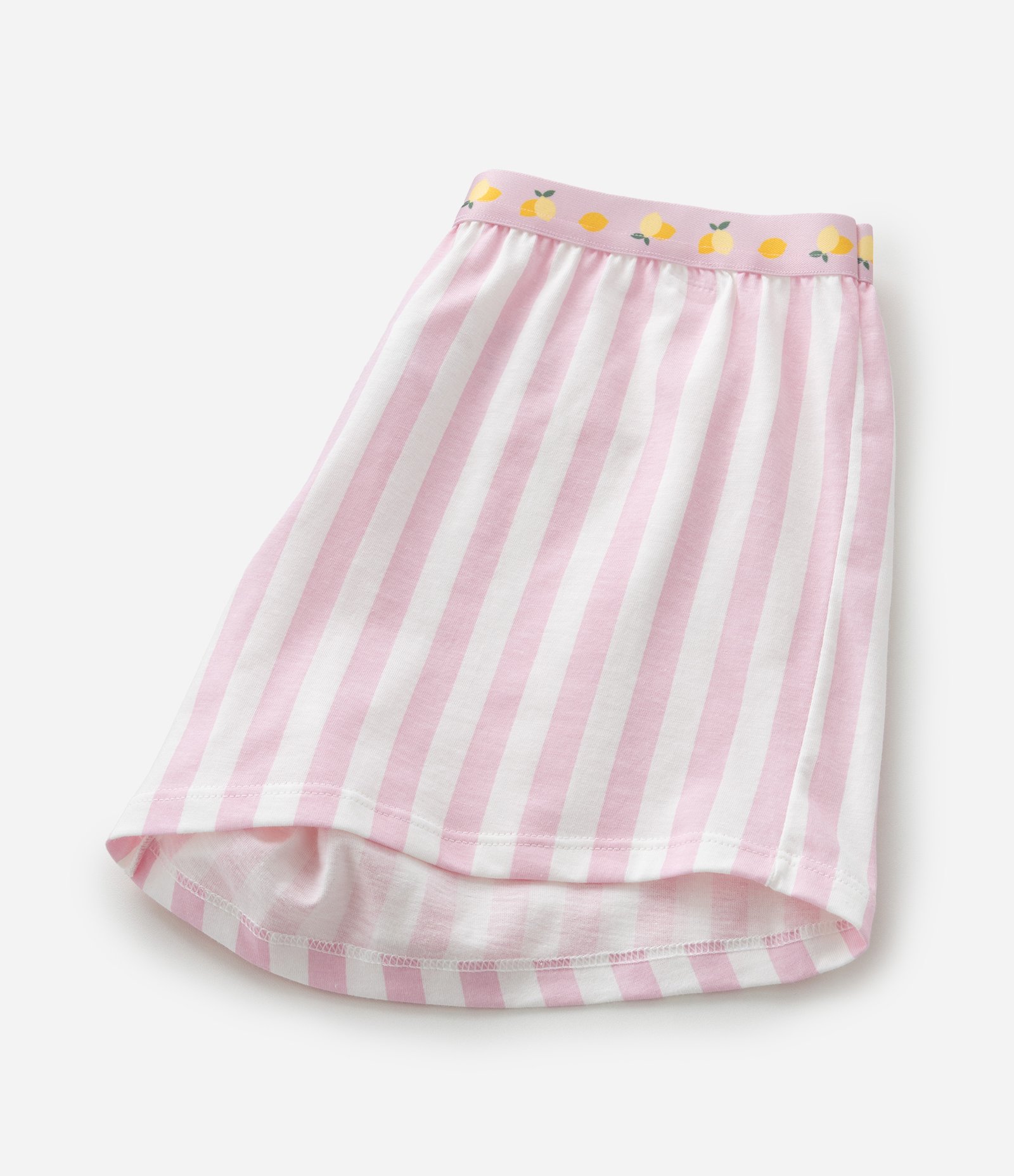 Pijama Infantil com Estampa Limões e Listras - Tam 7 a 16 Anos Amarelo/Rosa 6