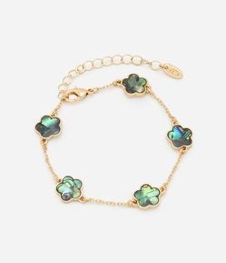 Pulseira com Pingente de Flores