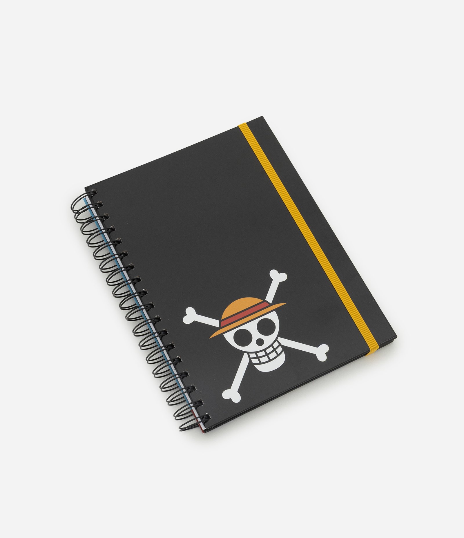 Caderno em Papel com Elástico e Estampa One Piece Preto 1