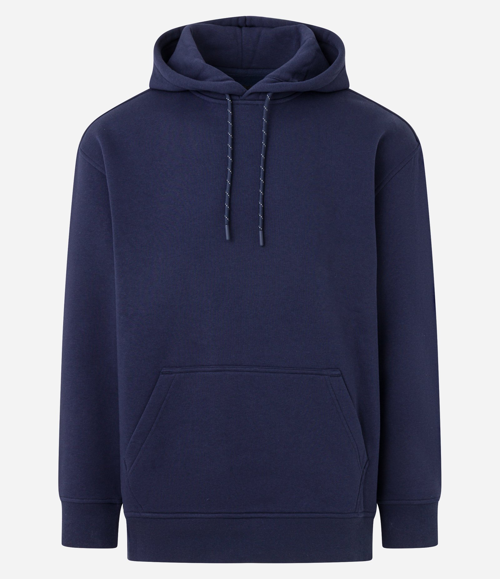 Casaco Relaxed Moletom com Felpa Liso Básico Azul 6