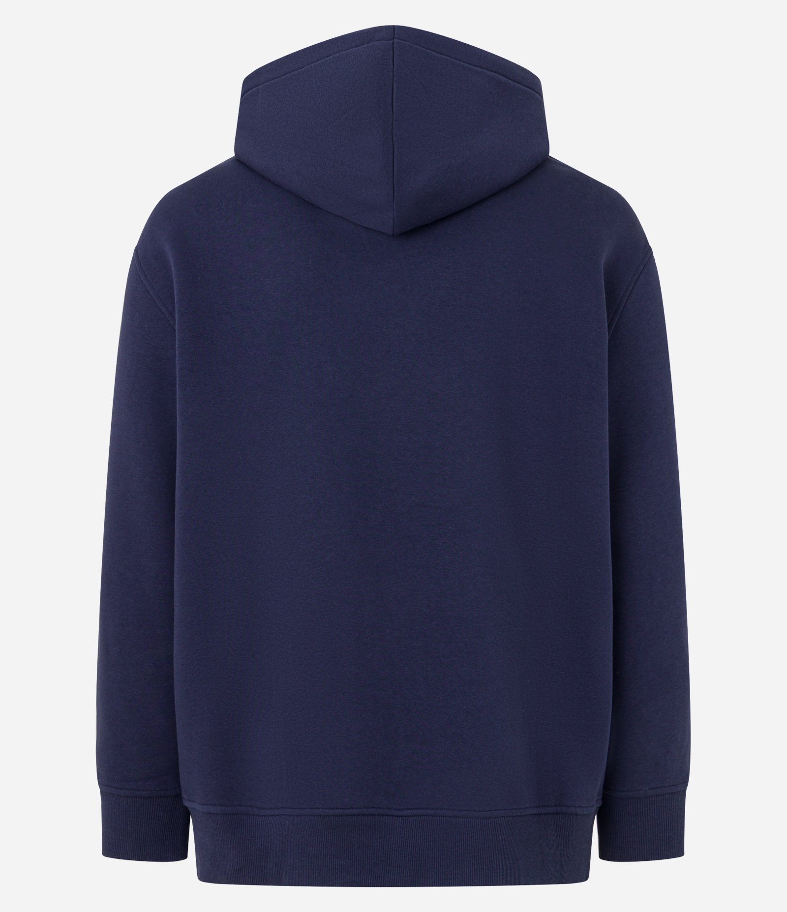 Casaco Relaxed Moletom com Felpa Liso Básico Azul 7