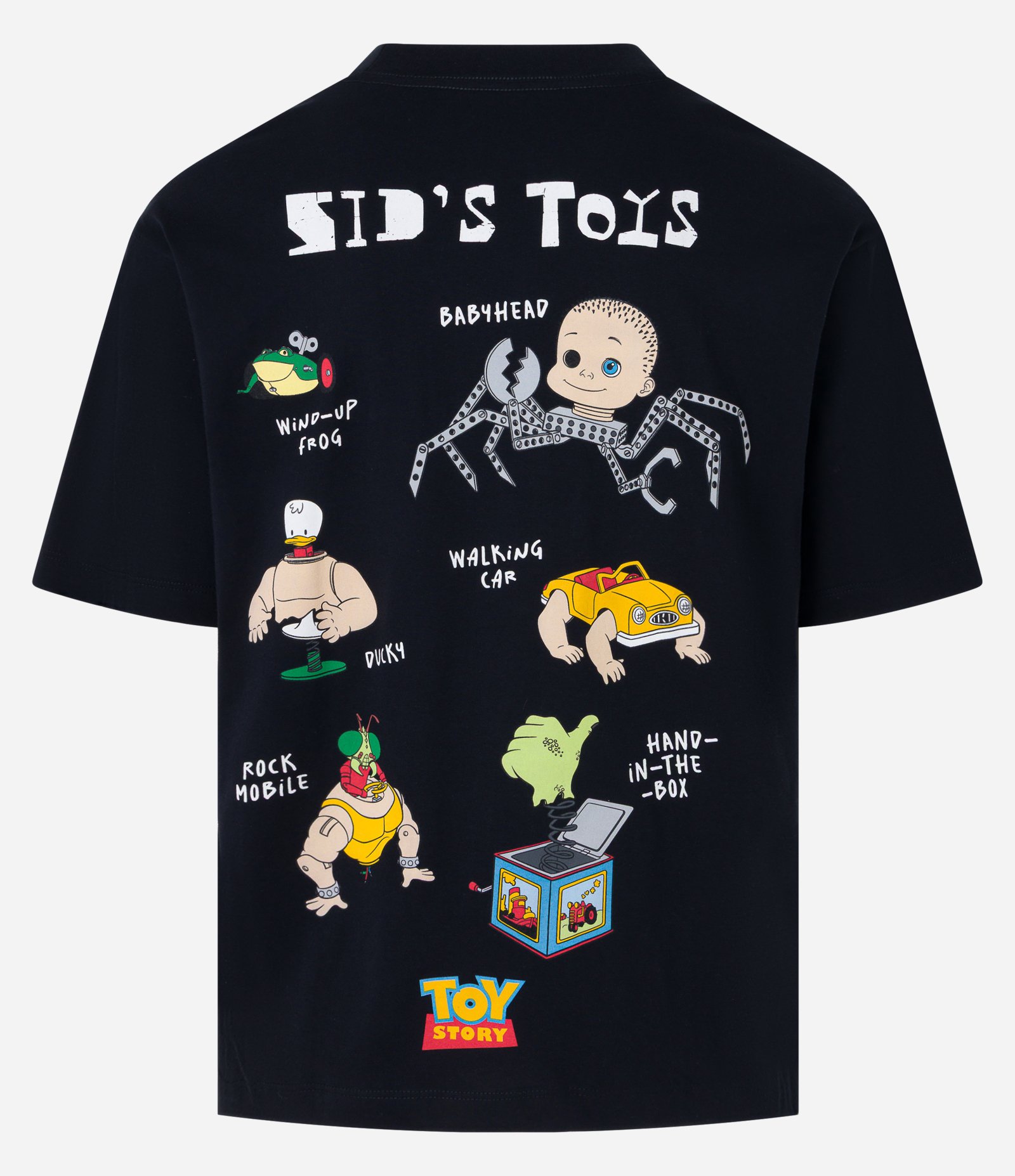 Camiseta Boxy em Algodão com Estampa Sid's Toys Toy Story Preto 8