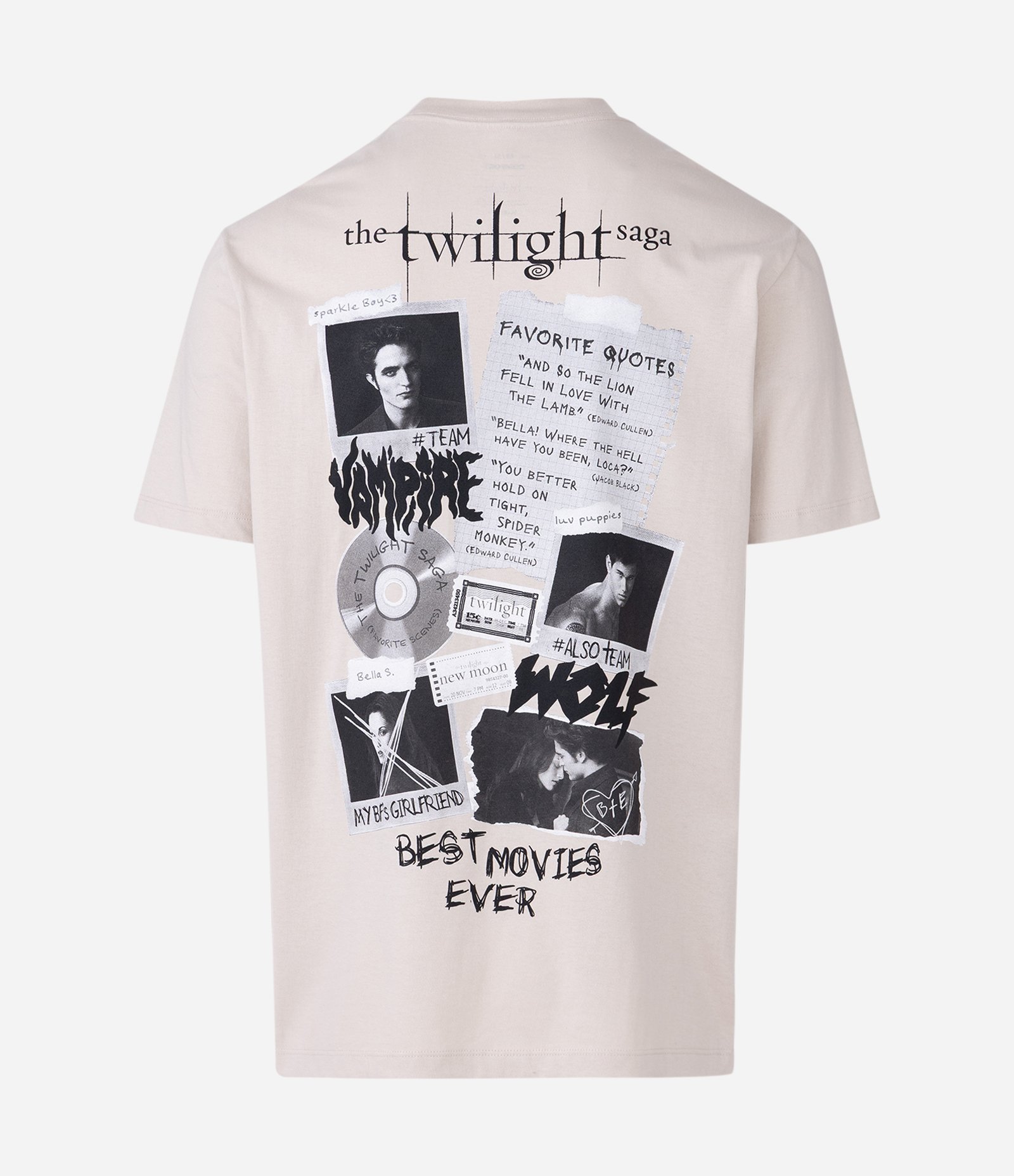 Camiseta Comfort em Algodão com Estampa Twilight Bege 7