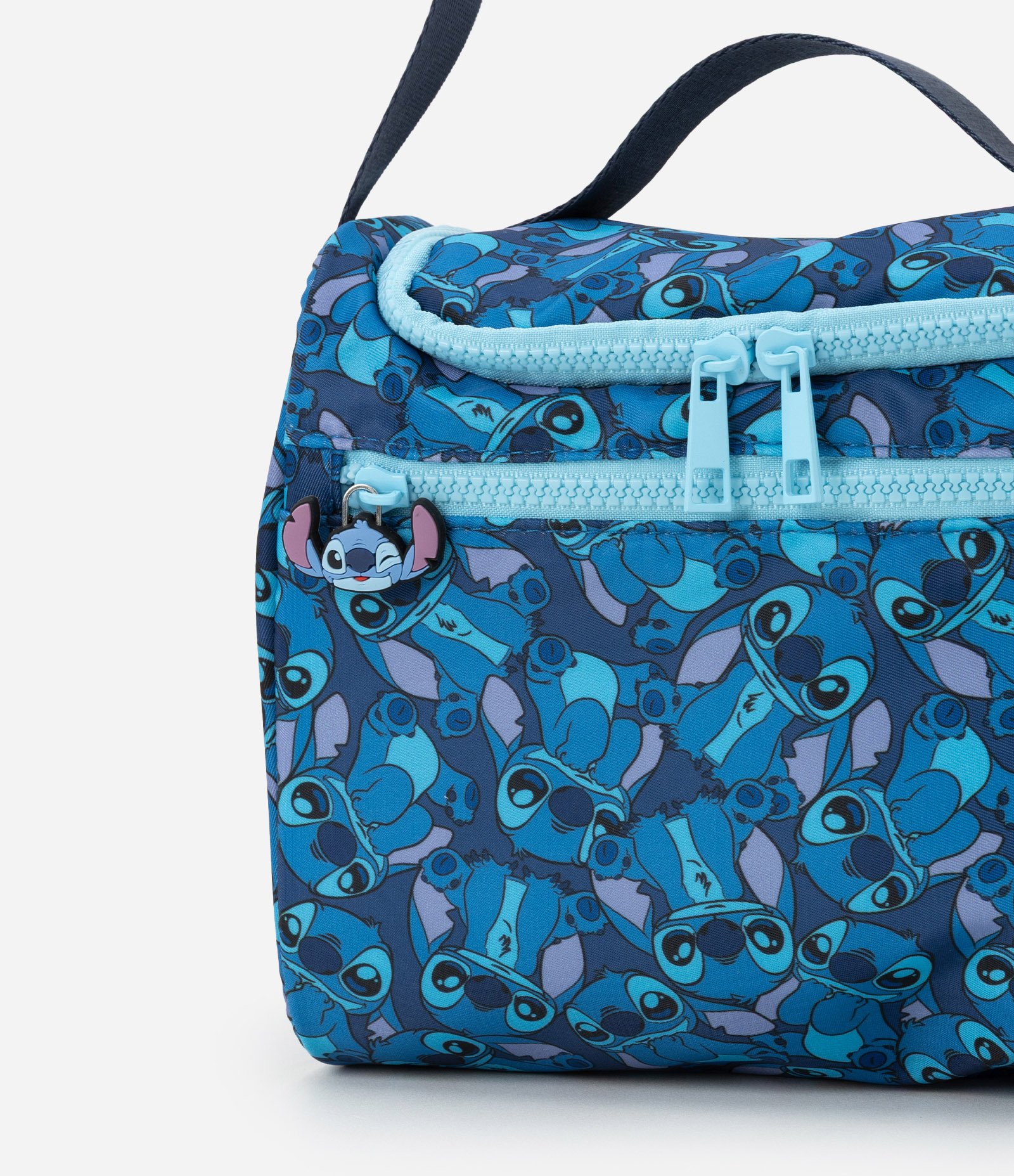 Lancheira Térmica com Estampa Stitch e Alça Ajustável Azul 4