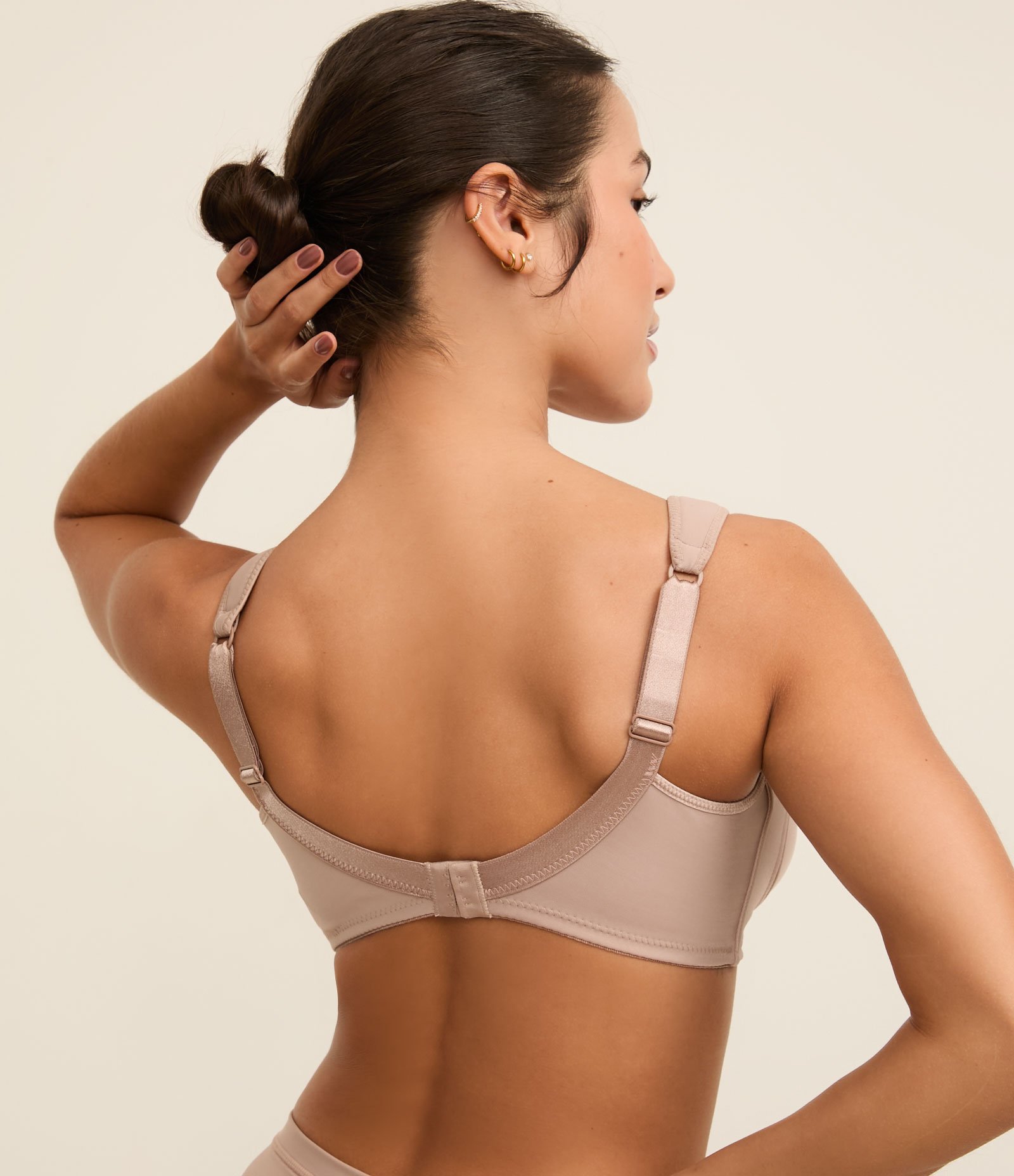 Sutiã Sem Bojo Sem Aro em Microfibra Gallard Conforto DeMillus Bege 4