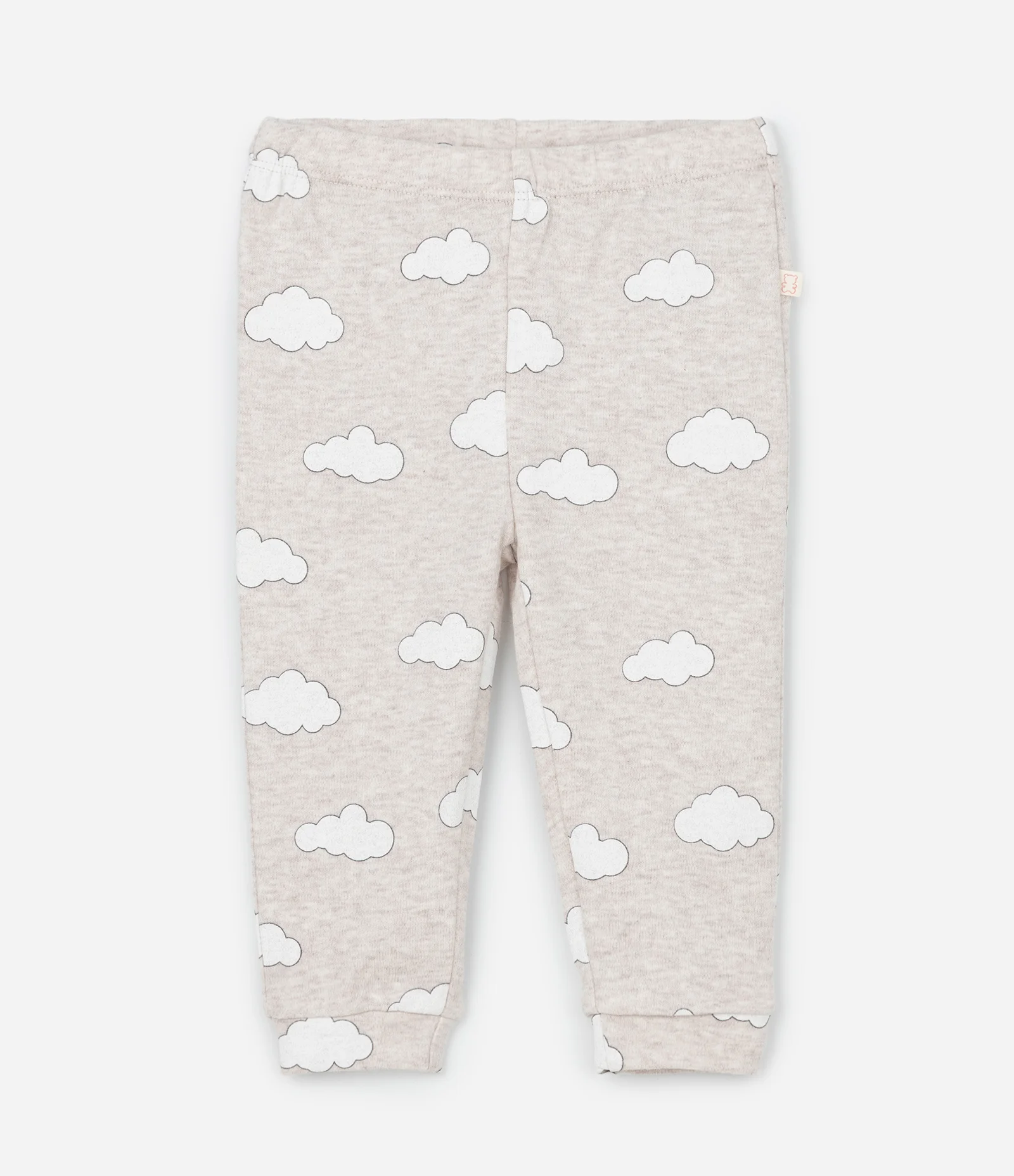 Conjunto Infantil Body com Calça Bordada de Nuvem – Tam RN a 18 Meses Branco 5