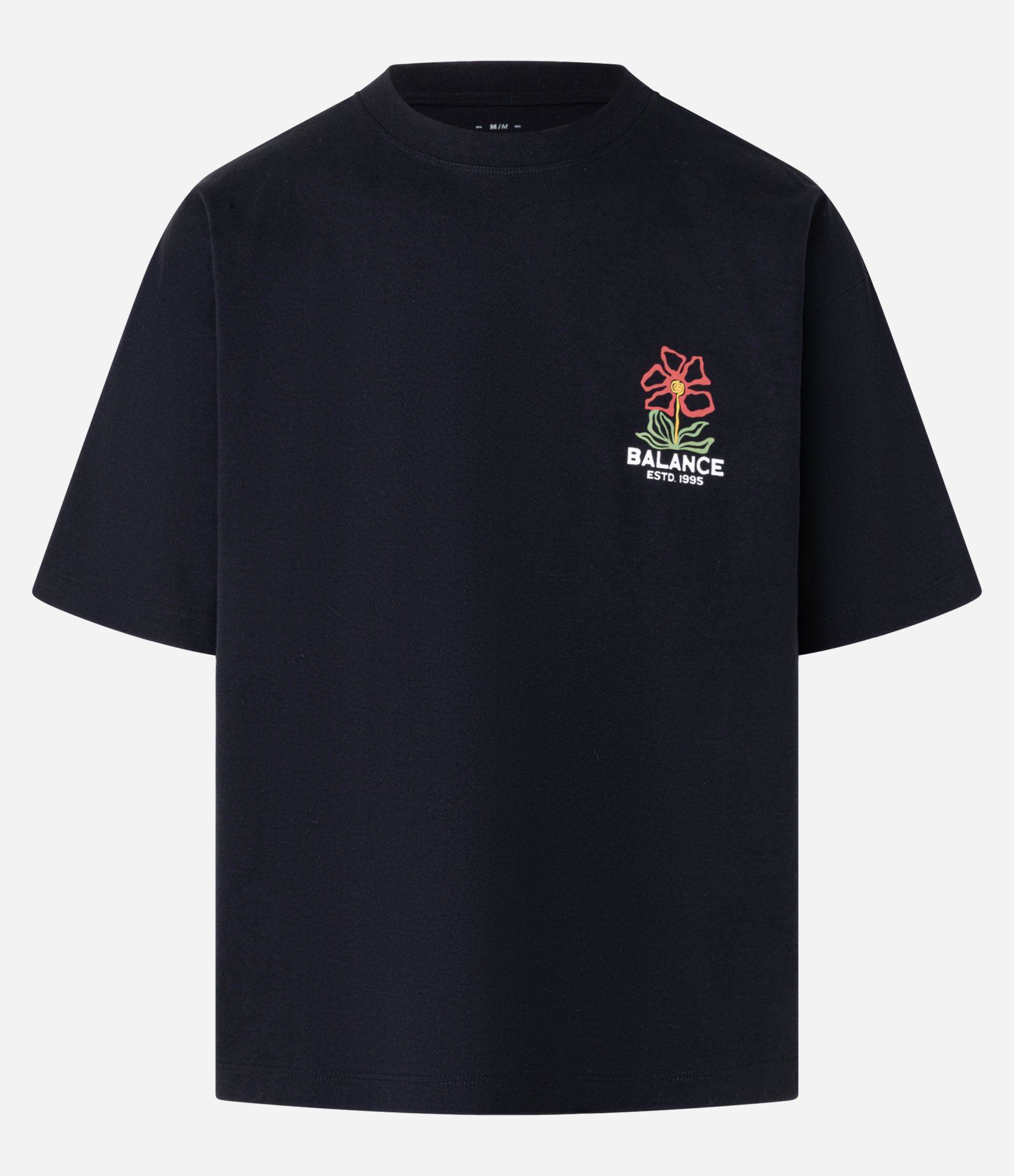 Camiseta Oversized em Malhão com Estampa Lettering Balance In The Shift Preto 7