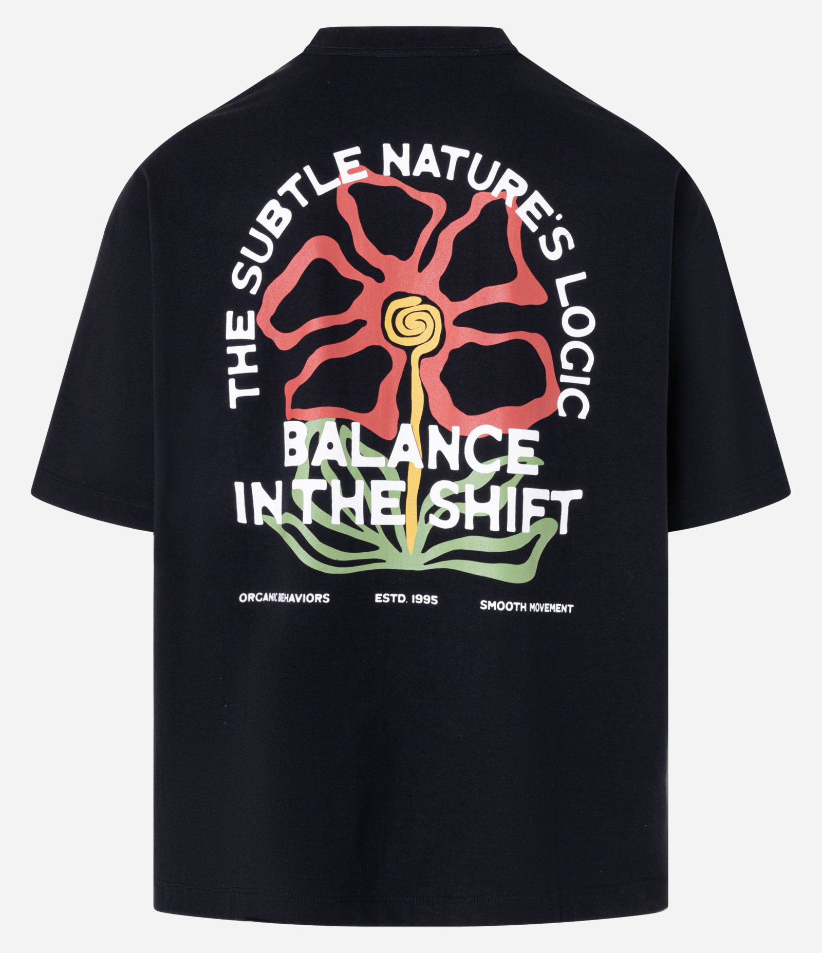 Camiseta Oversized em Malhão com Estampa Lettering Balance In The Shift Preto 8